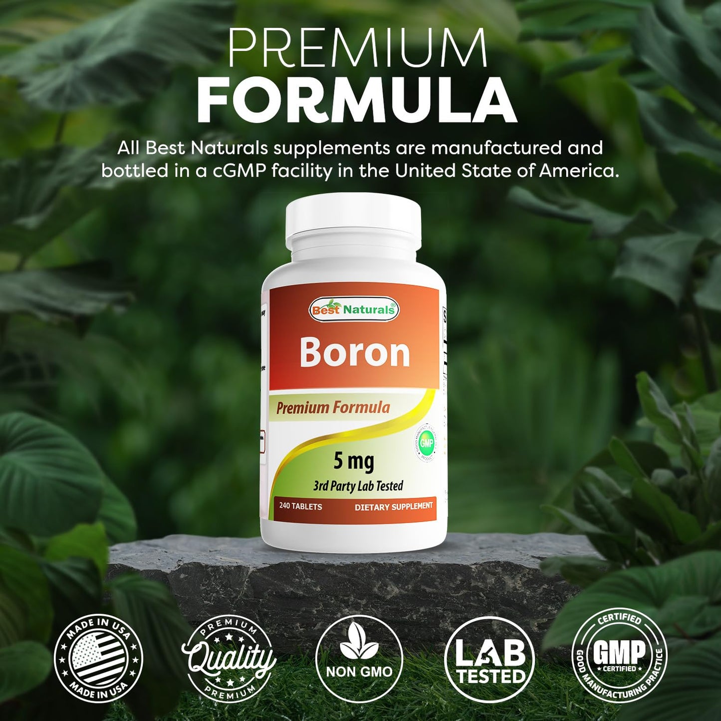 Best Naturals Boron Supplements 5 mg Tablets 720 Count