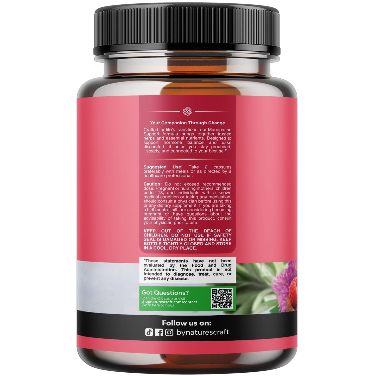 Natures Craft Complete Herbal Menopause Supplement Capsules, 30 Count