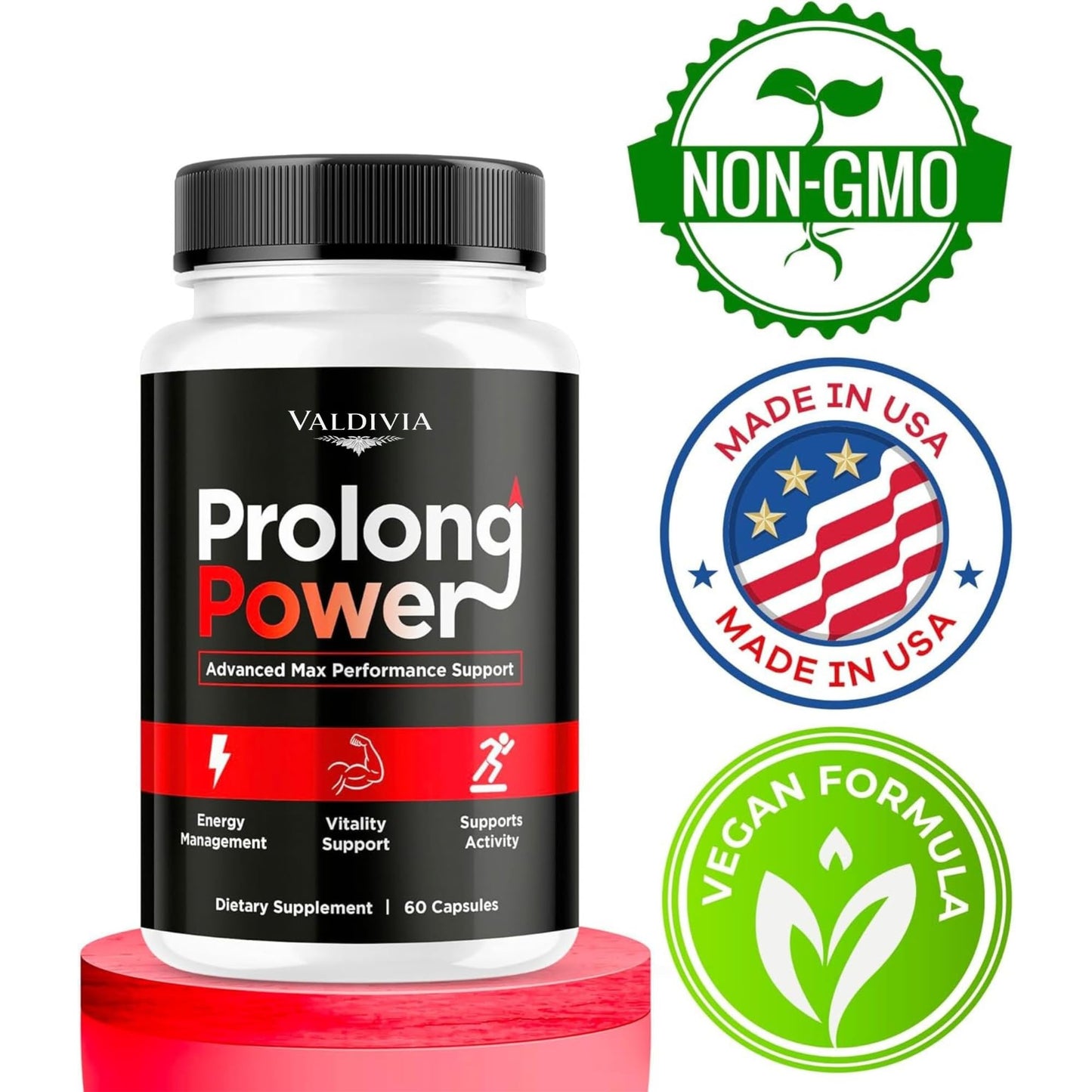 Valdivia Prolong Power for Men Capsules, 180 Capsules