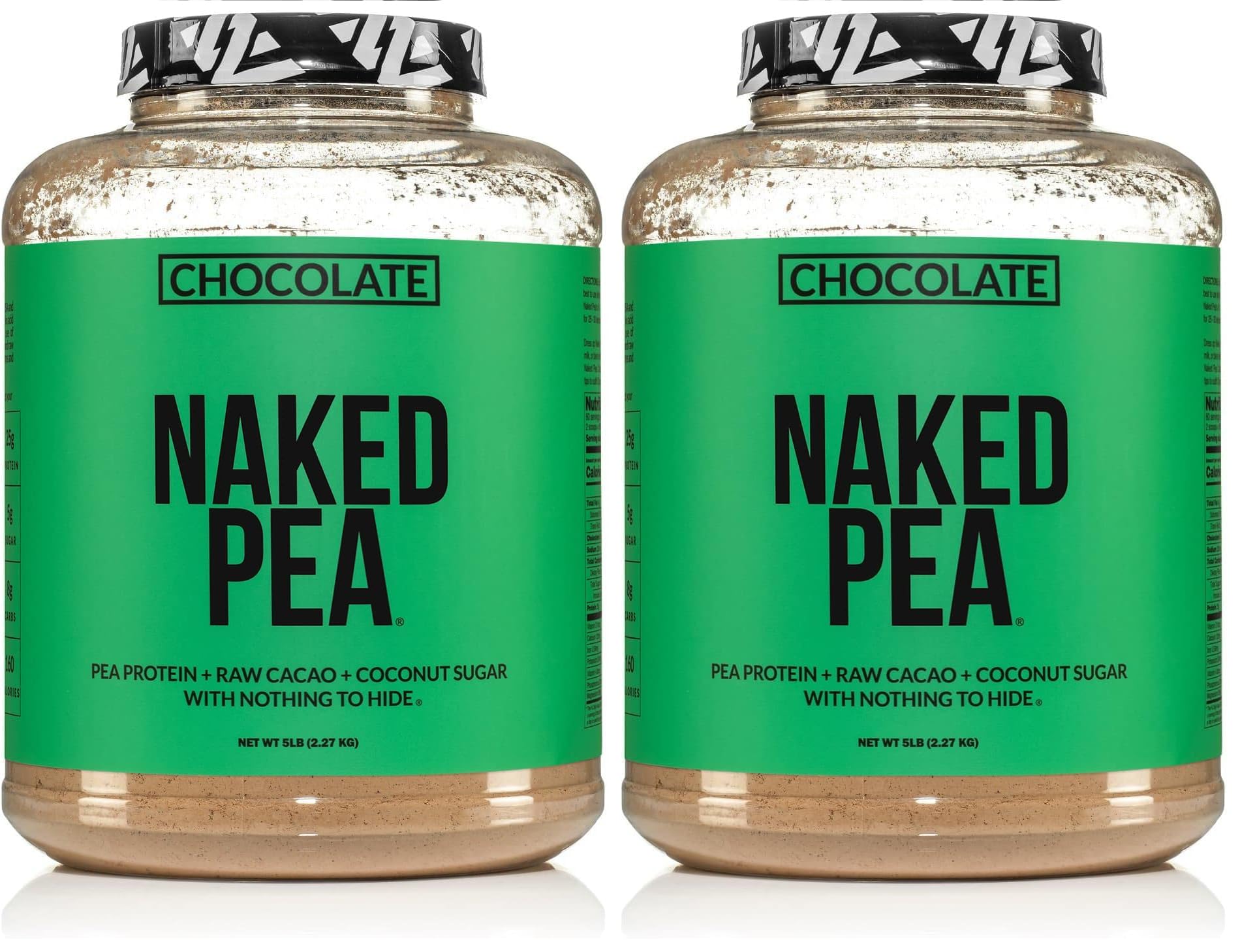NAKED Chocolate Pea Protein Isolate Powder, 160 Servings
