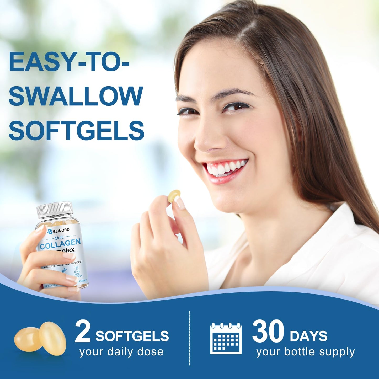 BEWORD Multi Collagen Softgels 240 Capsules