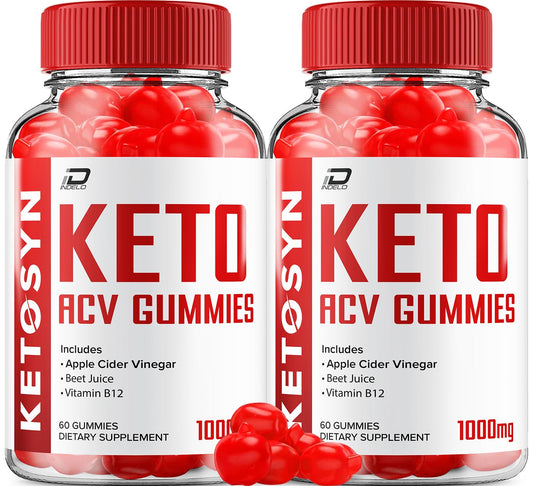 Indelo Ketosyn ACV Gummies Advanced Formula, 120 Gummies