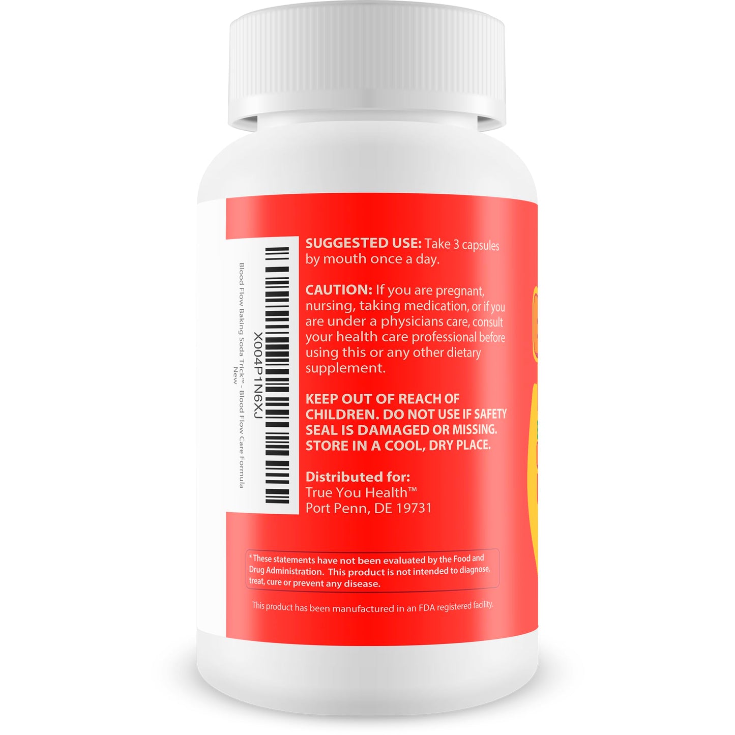 True You Health Blood Flow Pills Capsule 90 Count
