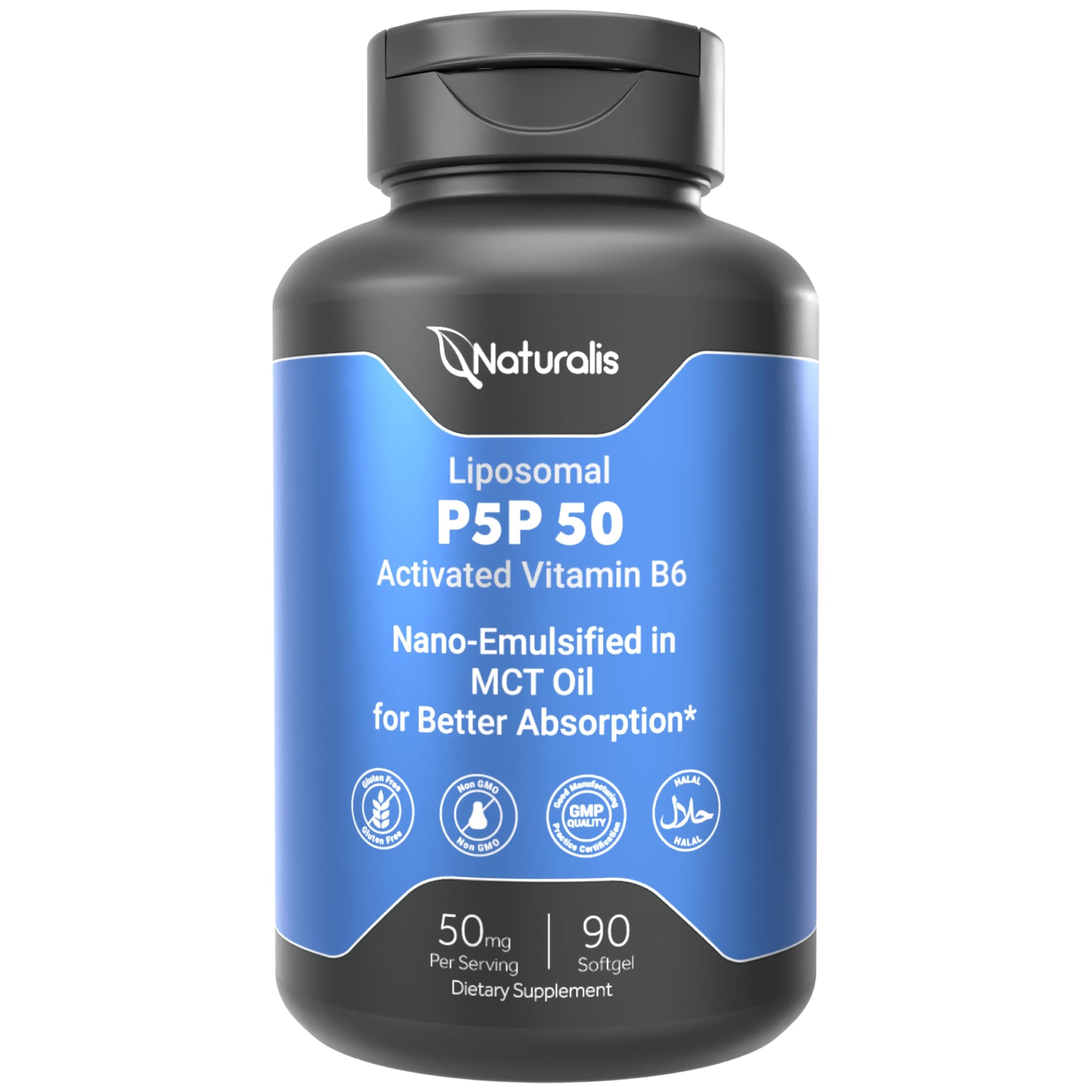 Naturalis Liposomal P-5-P 50mg Softgels 90 Count
