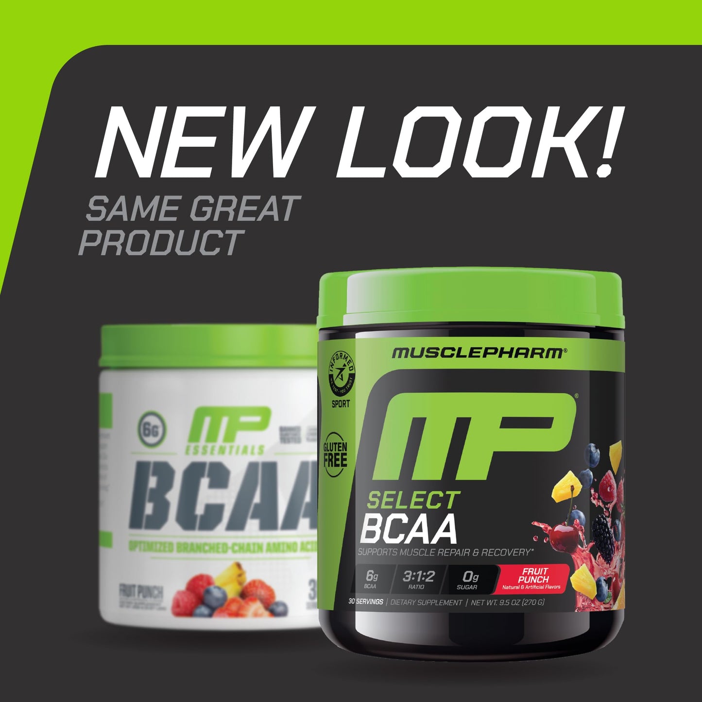 Muscle Pharm Essentials BCAA Powder, 9.1 Ounce (Pack of 1)