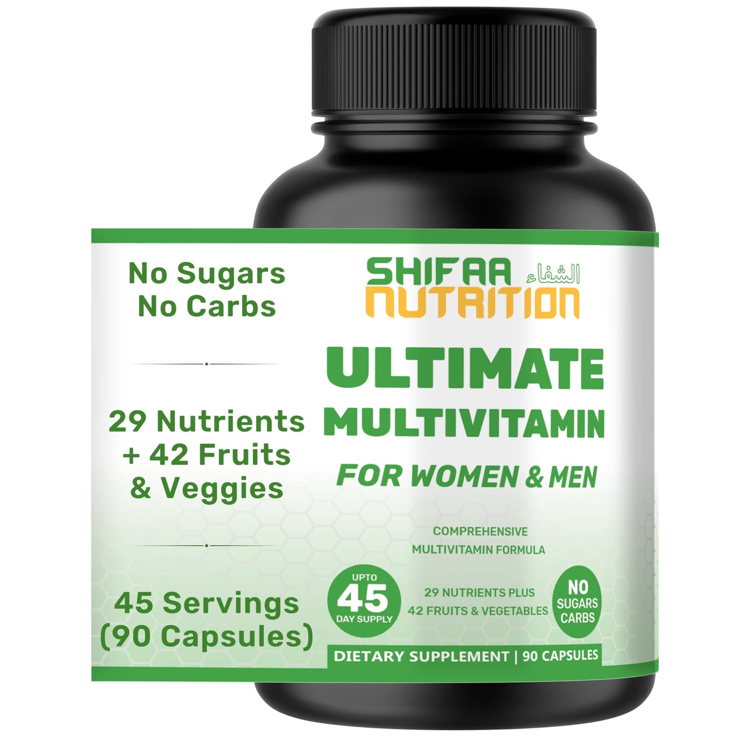 SHIFAA NUTRITION Multivitamin Capsules 90 Count