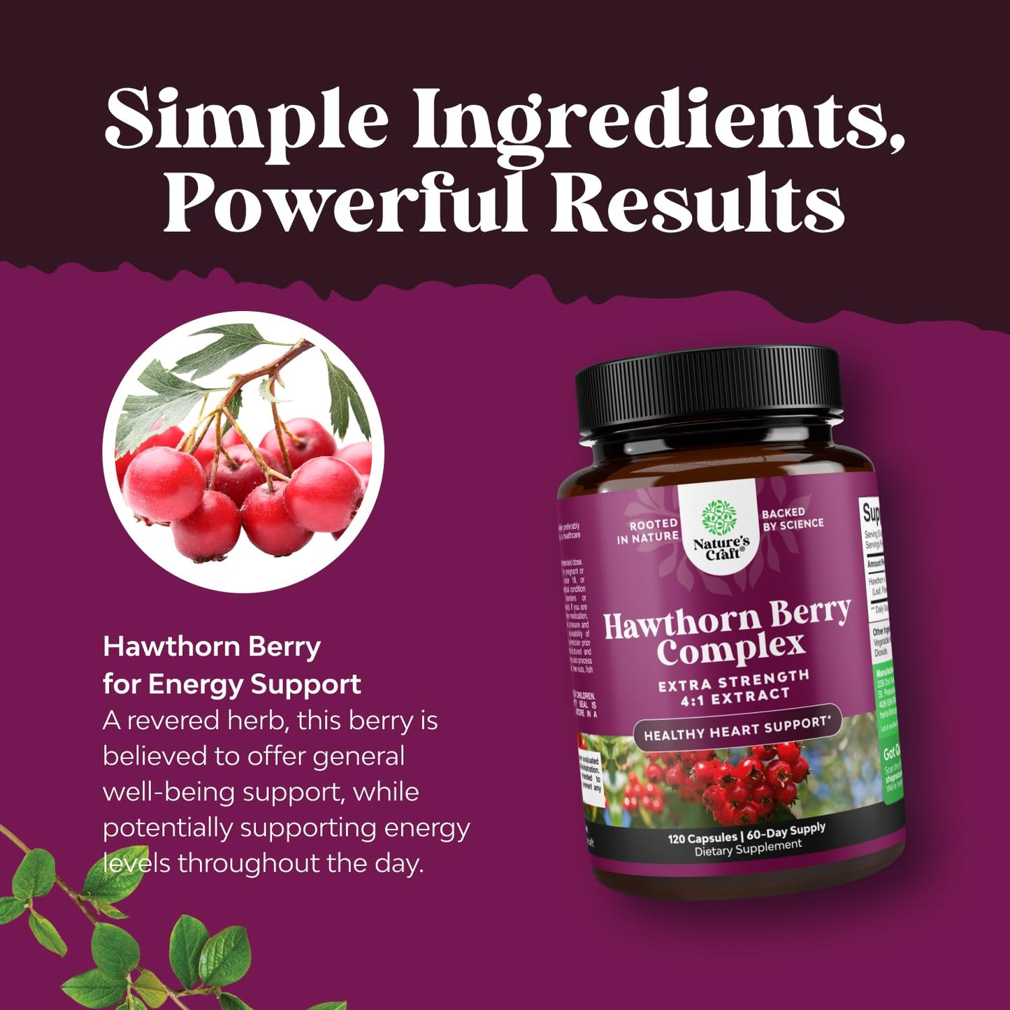 Natures Craft Hawthorn Berry Capsules