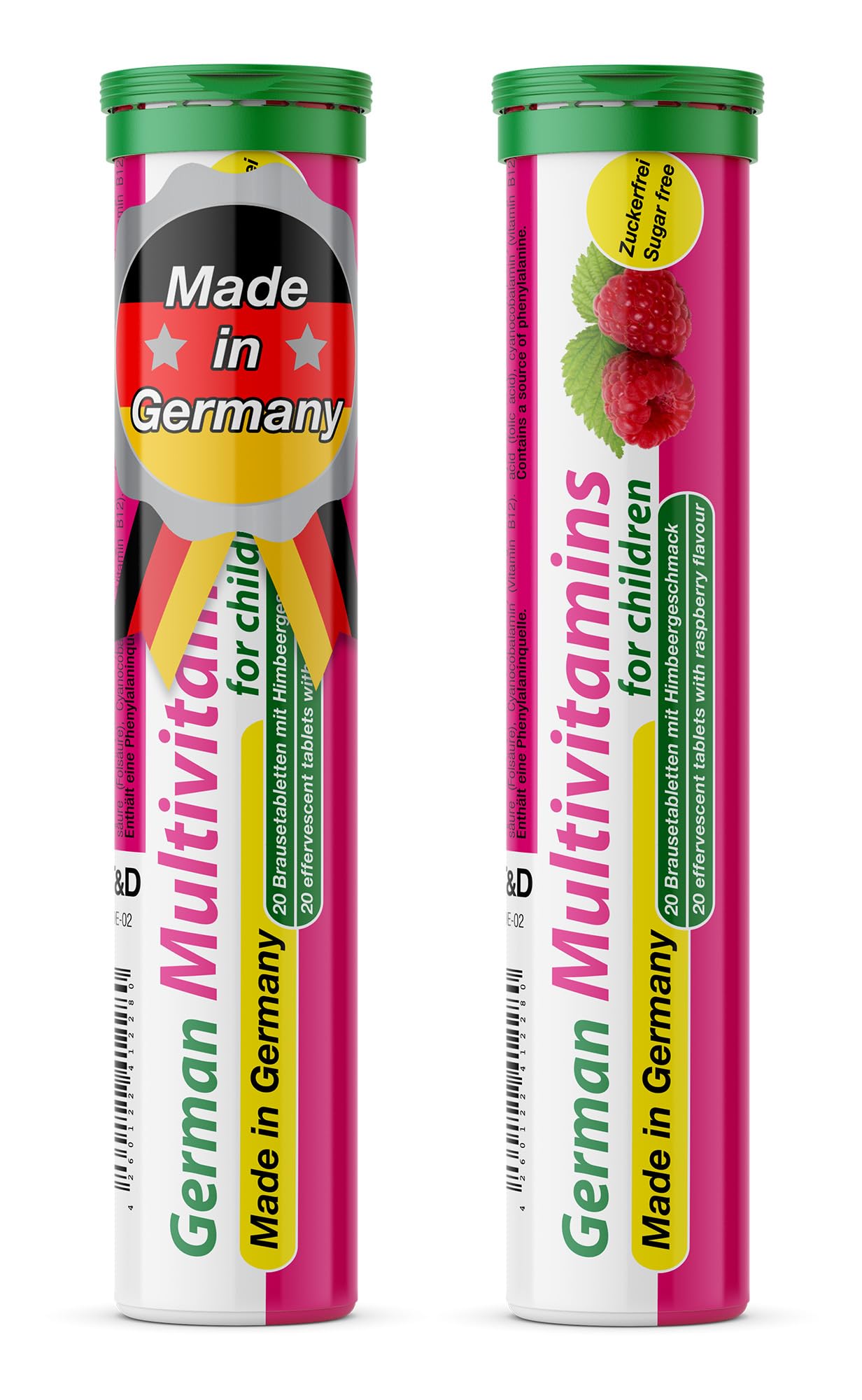 T&D German Multivitamin for Children 8 Vitamins Tablets 40 Count