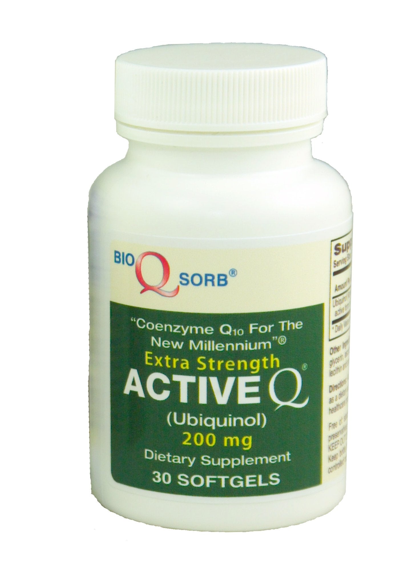 Tishcon CoQ10 Ubiquinol ActiveQ Softgels 200mg, 30 Softgels