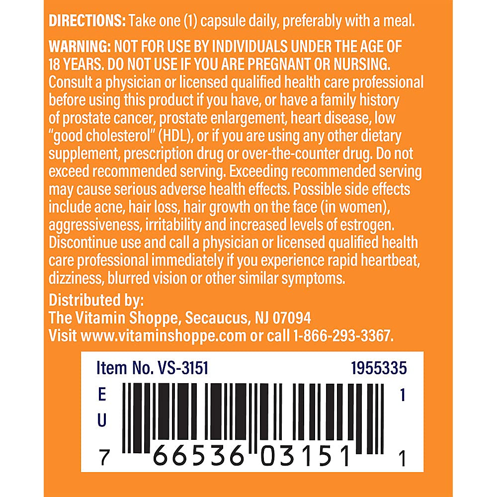 The Vitamin Shoppe DHEA 25MG Hormonal and Healthy Aging Capsule, 1 Count