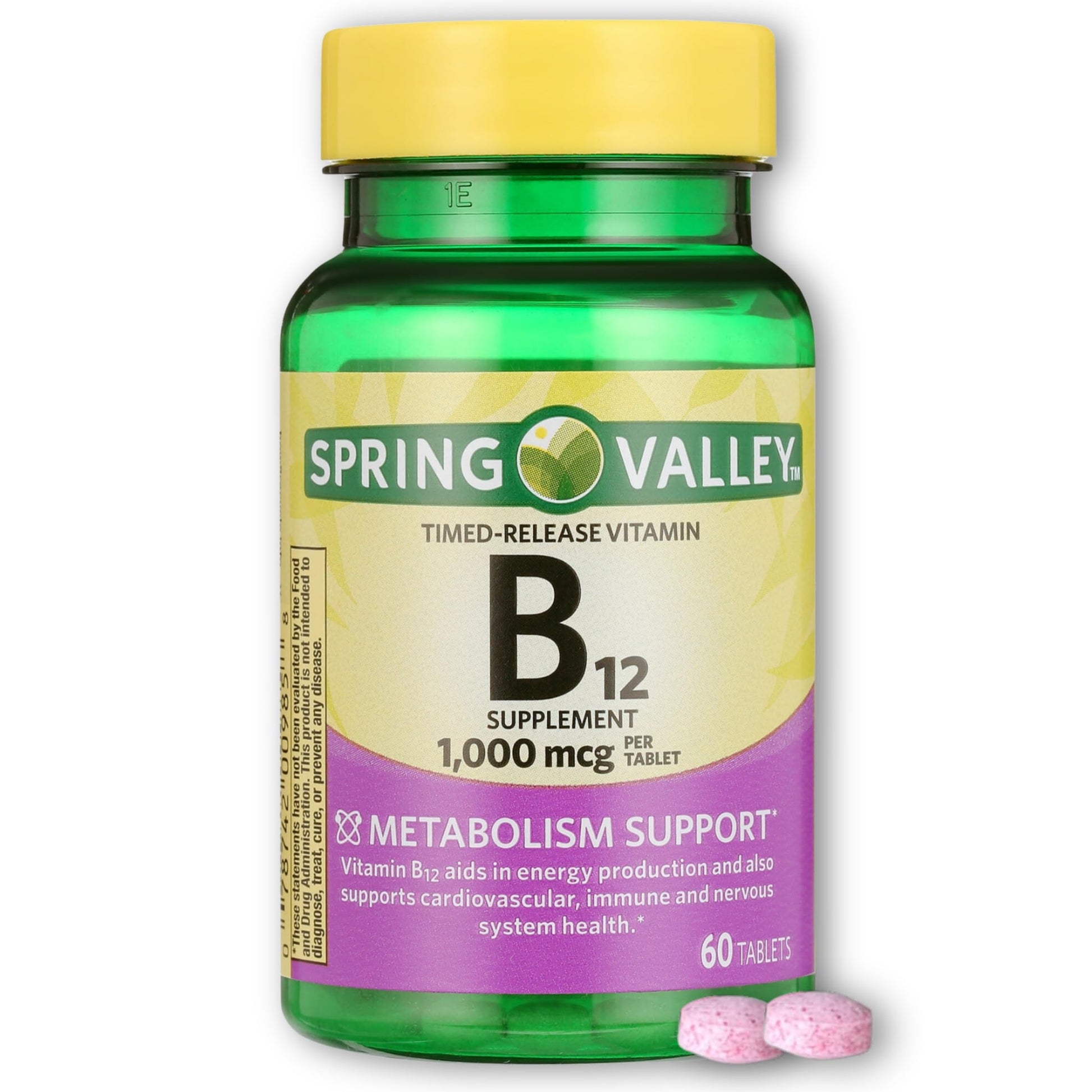 FUSION SHOP STORE Vitamin B12 1000mcg Timed Release Tablets, 60 Count