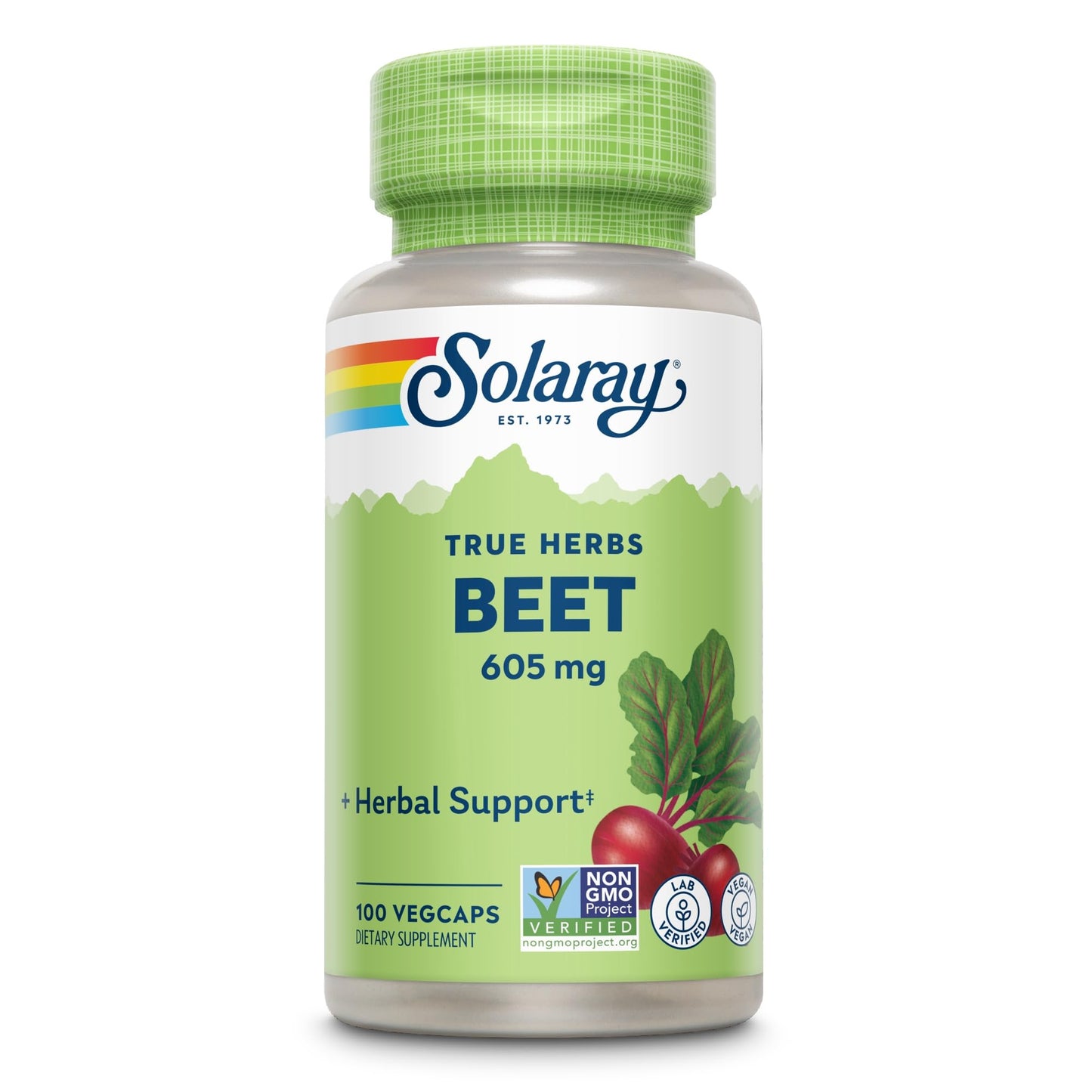 SOLARAY Beet Root 605mg Capsule, 100 VegCaps