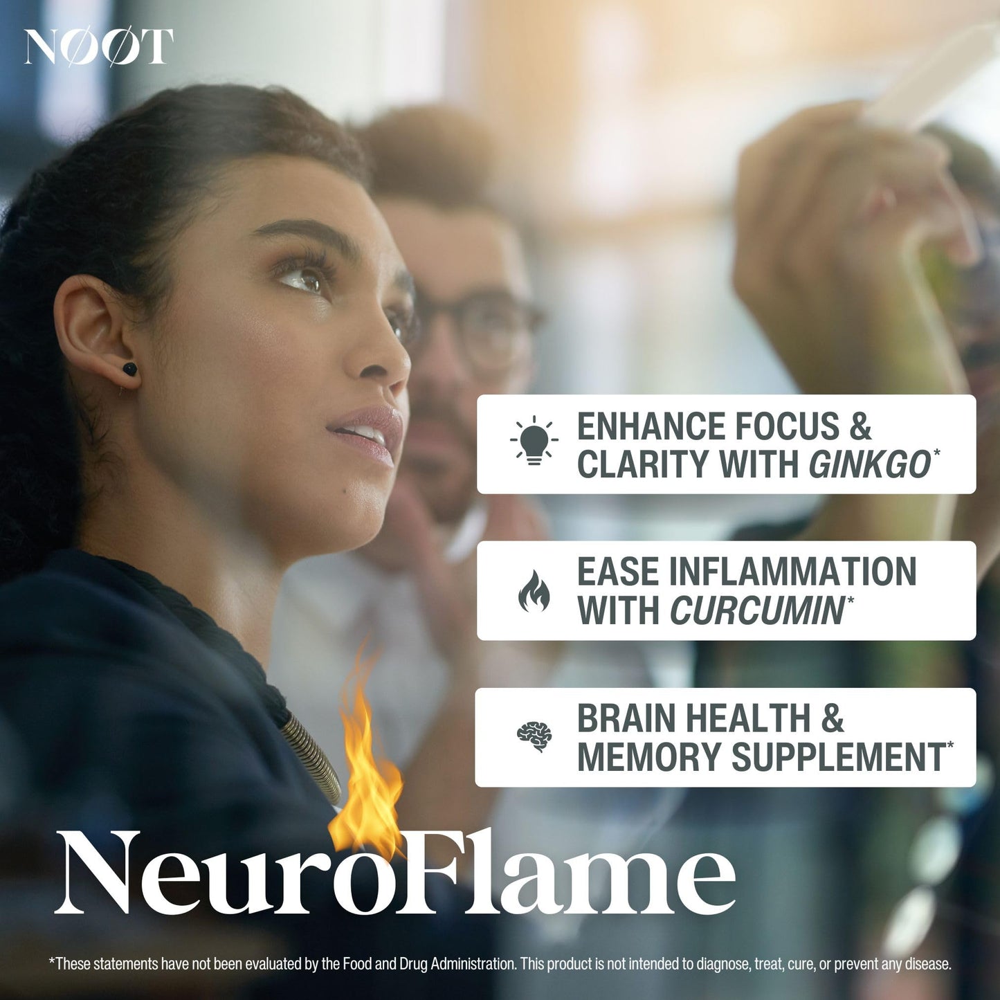 NØØT Neuro Flame Ginkgo Biloba Capsule 60 Count