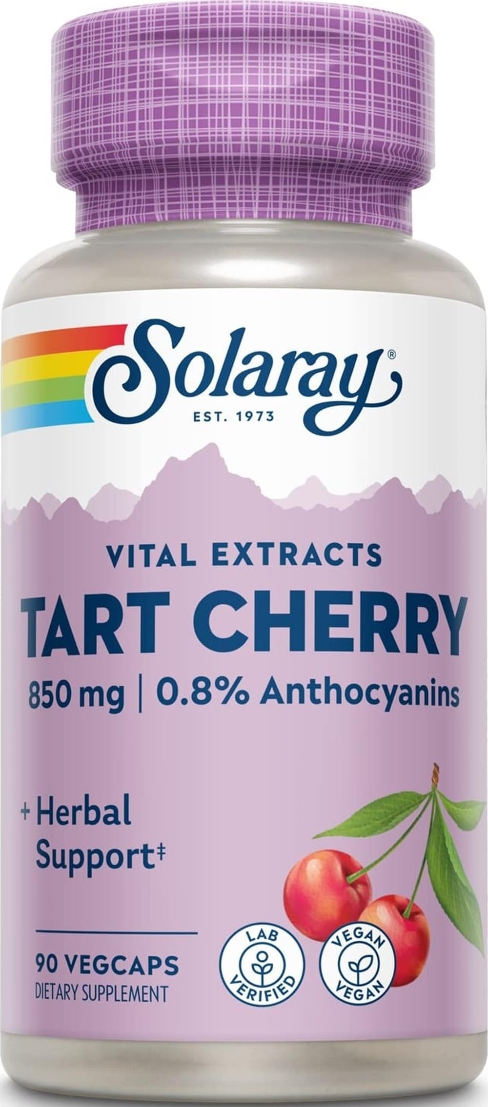 Solaray Tart Cherry Fruit Extract 850 mg 90 Capsules
