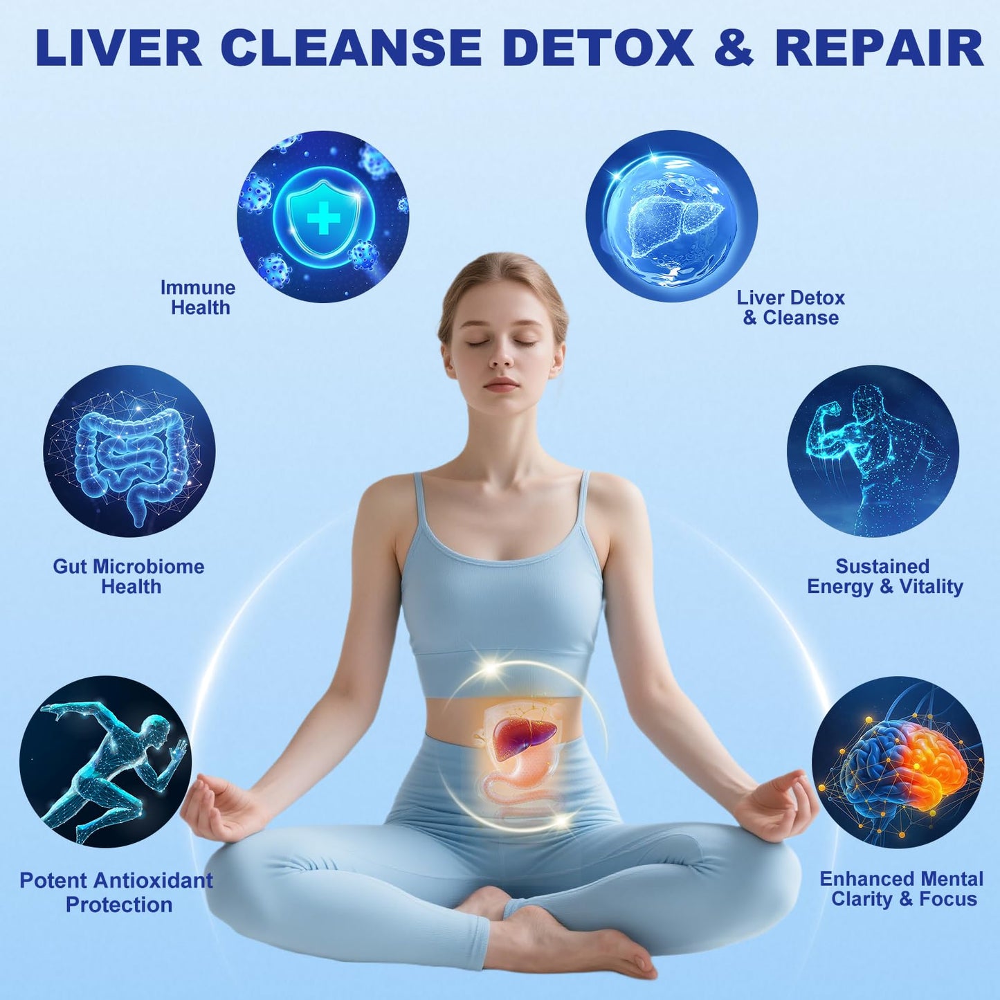 HUXINSK Zeolite Detox Supplement Capsule, 90 Capsules