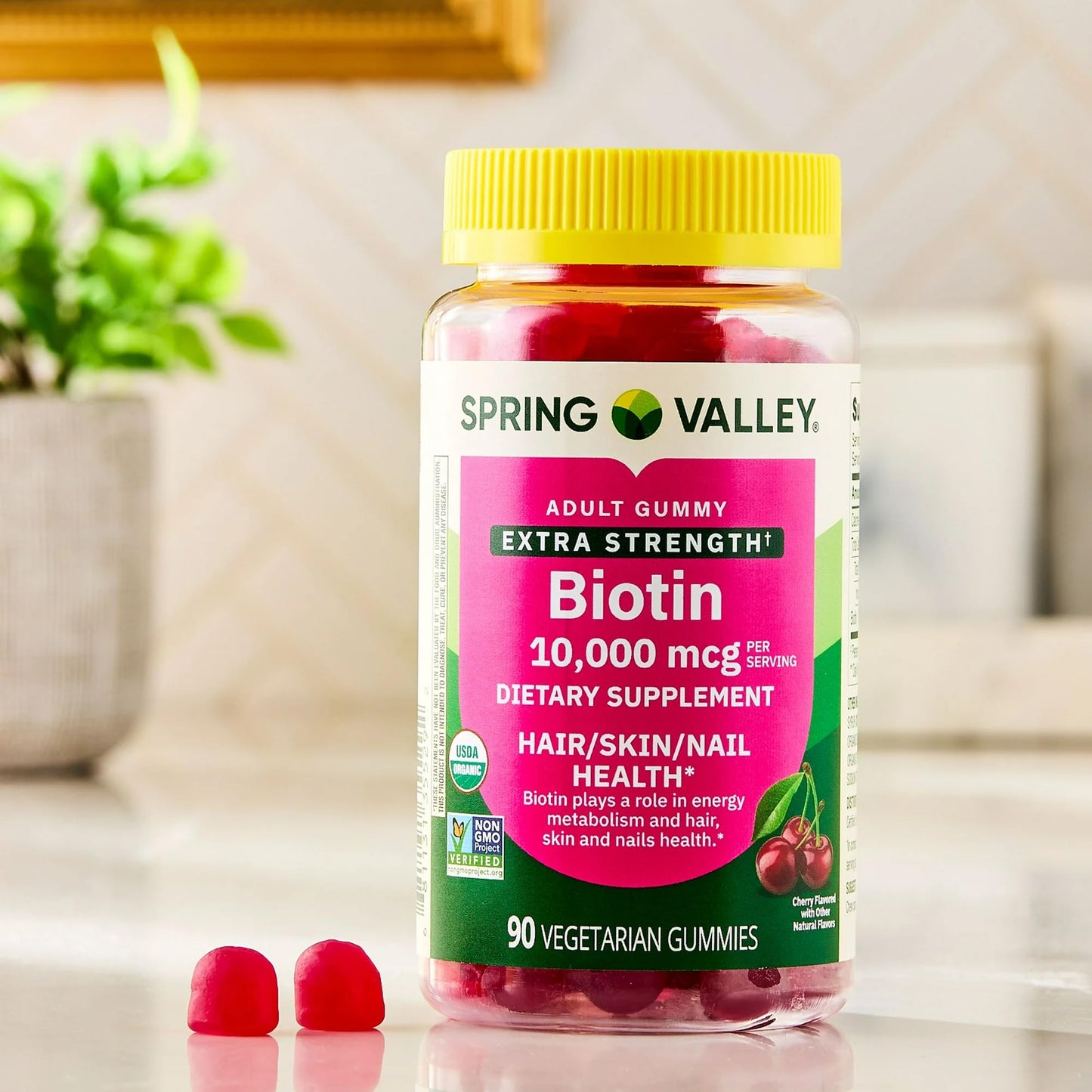SUREFECT Biotin Gummies Extra Strength 10,000mcg, 90 Count