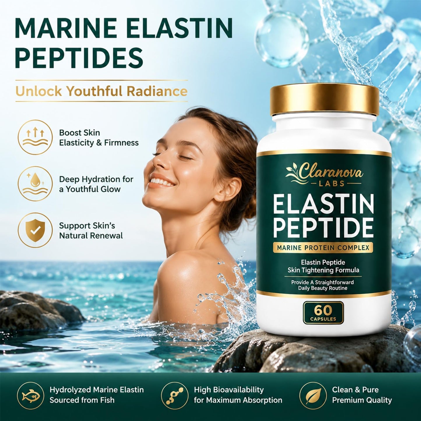 Keikeyo Elastin Peptides Skin Tightening Formula Powder 3.5 Ounce