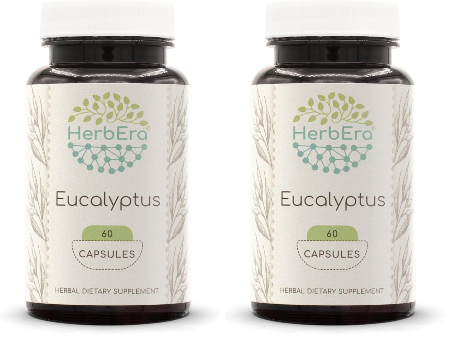 HerbEra Eucalyptus Dried Leaf Capsules, 120 Count