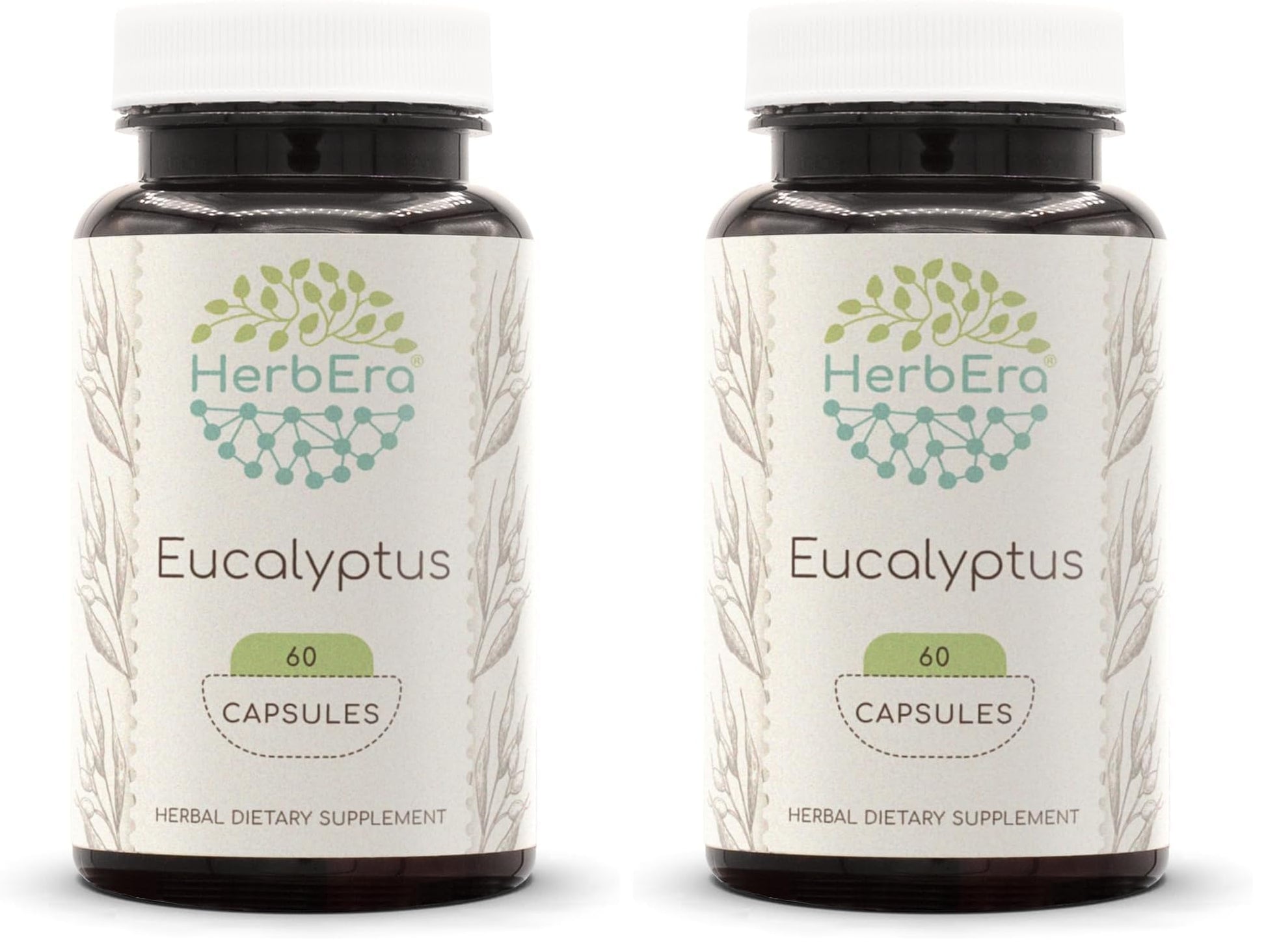 HerbEra Eucalyptus Dried Leaf Capsules, 120 Count