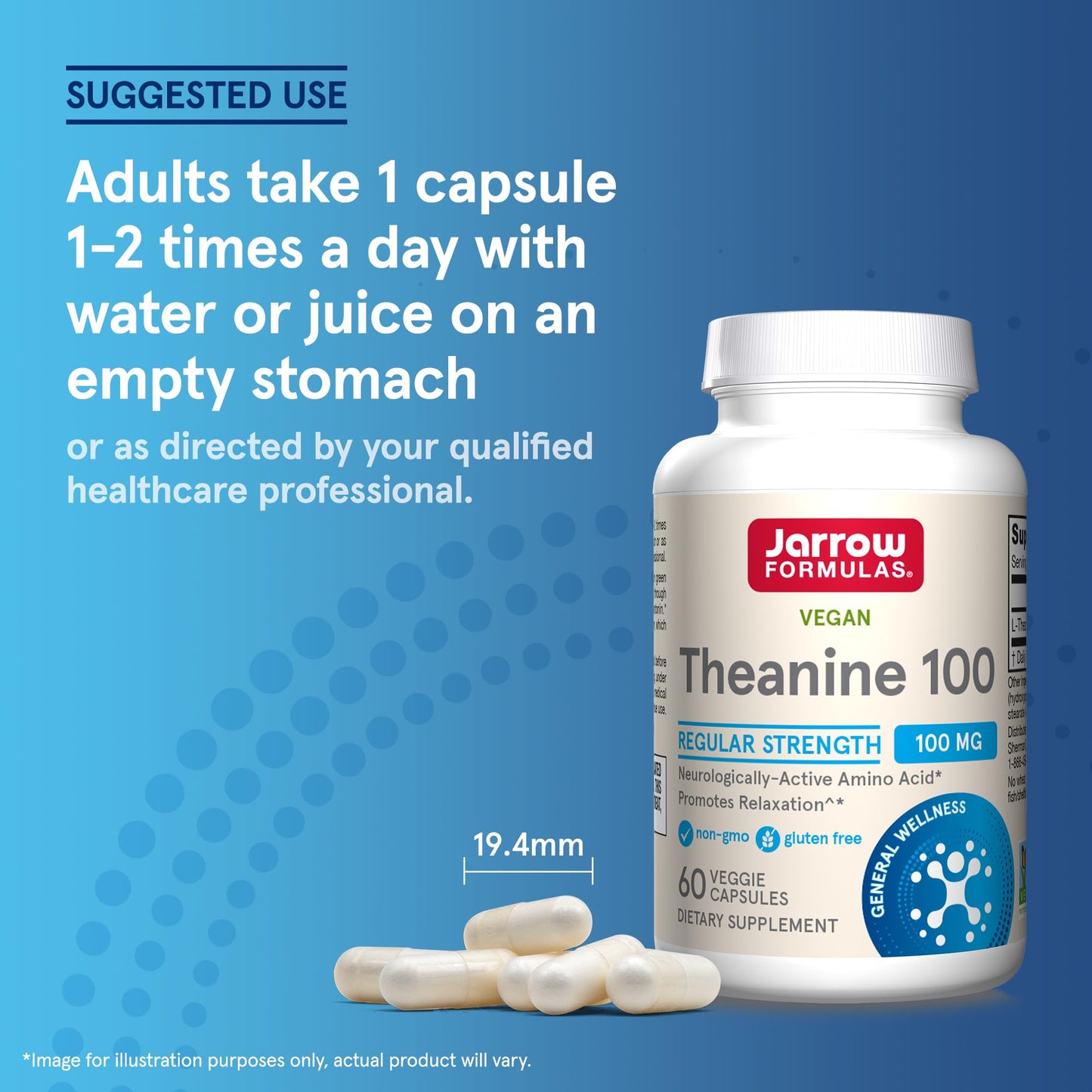 Jarrow Formulas Theanine 100 mg Capsules 720 Count