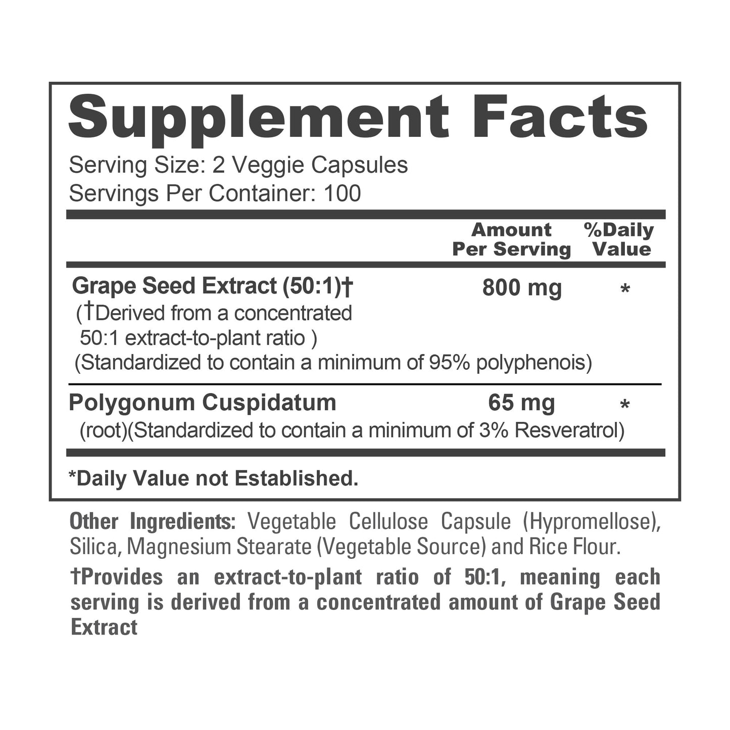 NusaPure Grape Seed Capsules 200