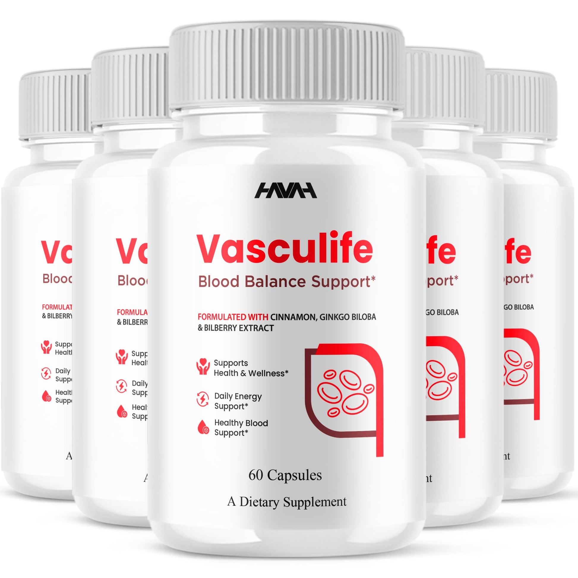 Havah VascuLife Blood Support Capsules, 300 Capsules