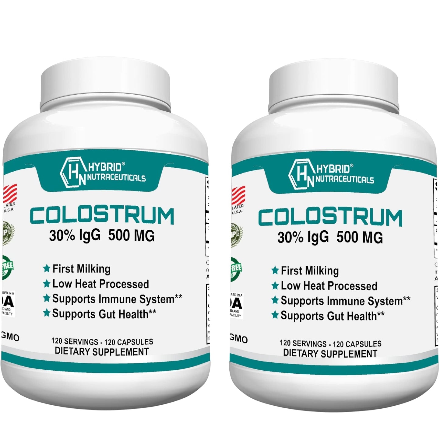 Hybrid Nutraceuticals Bovine Colostrum Supplement Capsule 240 Capsules
