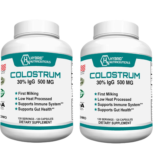 Hybrid Nutraceuticals Bovine Colostrum Supplement Capsule 240 Capsules