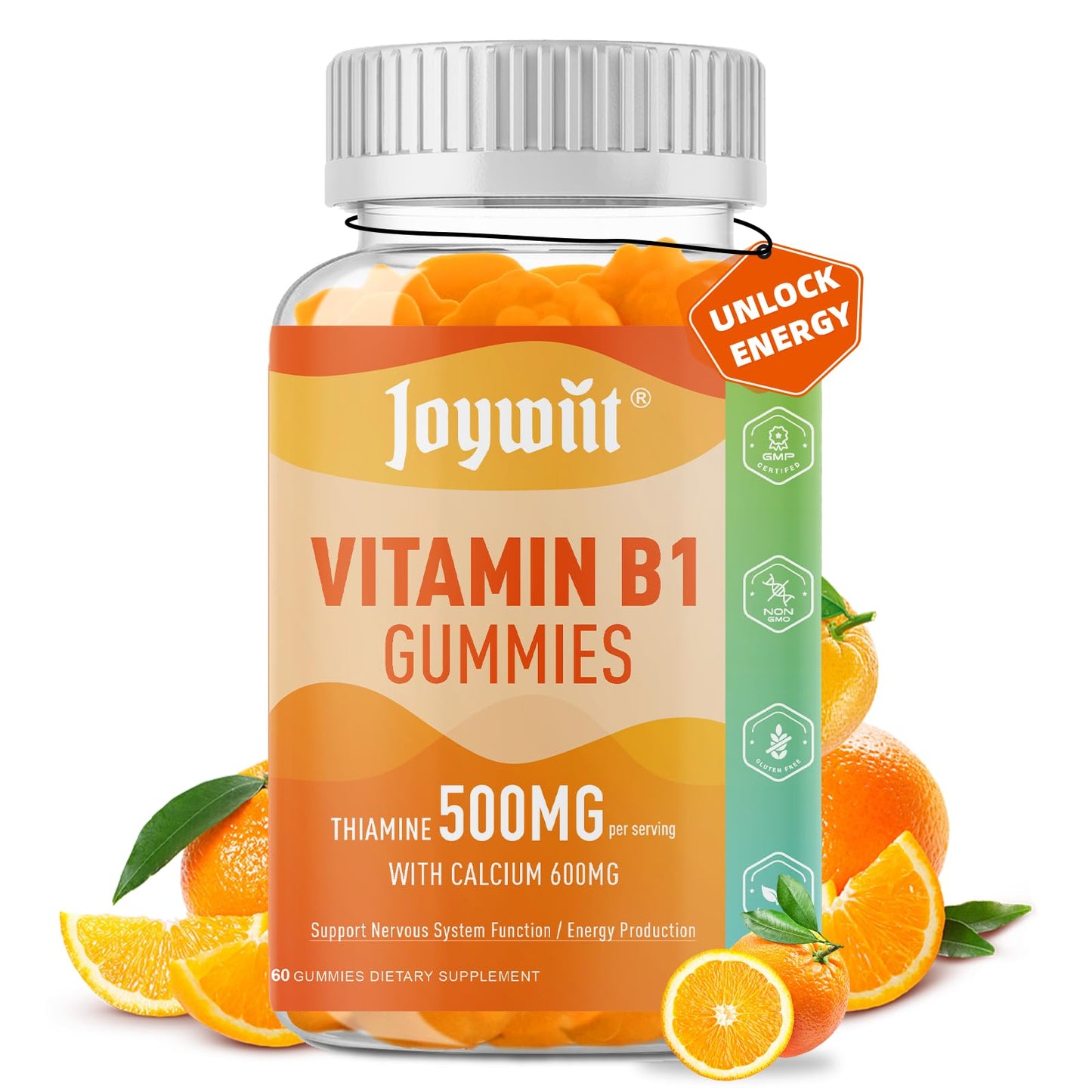 Joywiit Vitamin B1 Gummies 60 Count