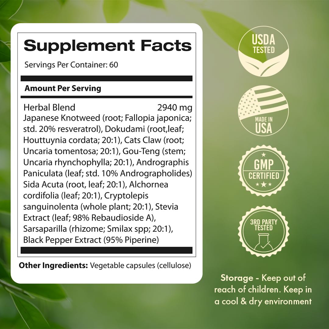 Samsara Herbs Tick Immune Support - The Original Formula 240 Capsules