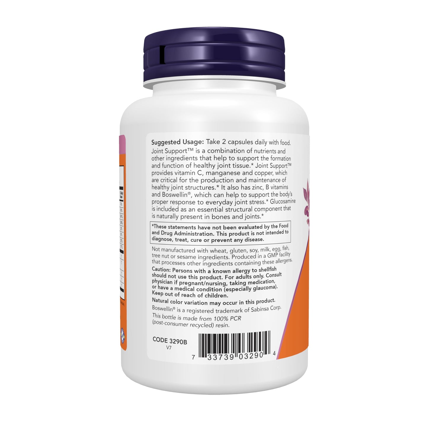 NOW Foods Joint Support with Glucosamine, Boswellin and Sea Cucumber Capsules, 90 Count