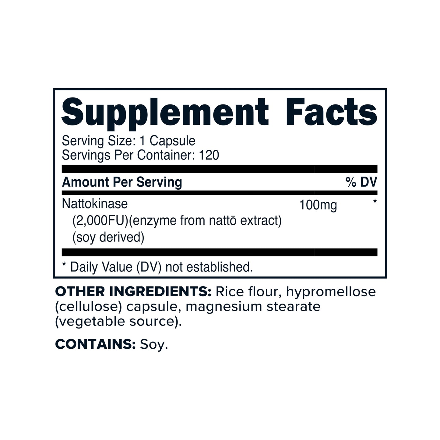 Primaforce Nattokinase (100mg) 2000 FU Per Serving, 120 Capsules
