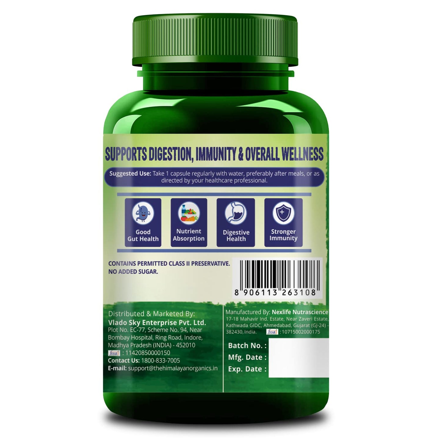 Himalayan Organics Probiotics 35 Billion CFU Supplement Capsule, 1 Count