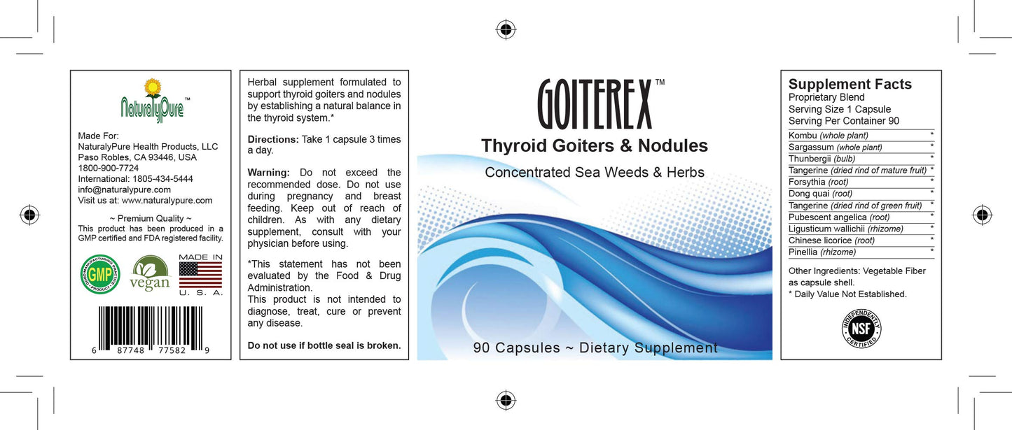 NaturalyPure GoiterX Capsule 90 Count