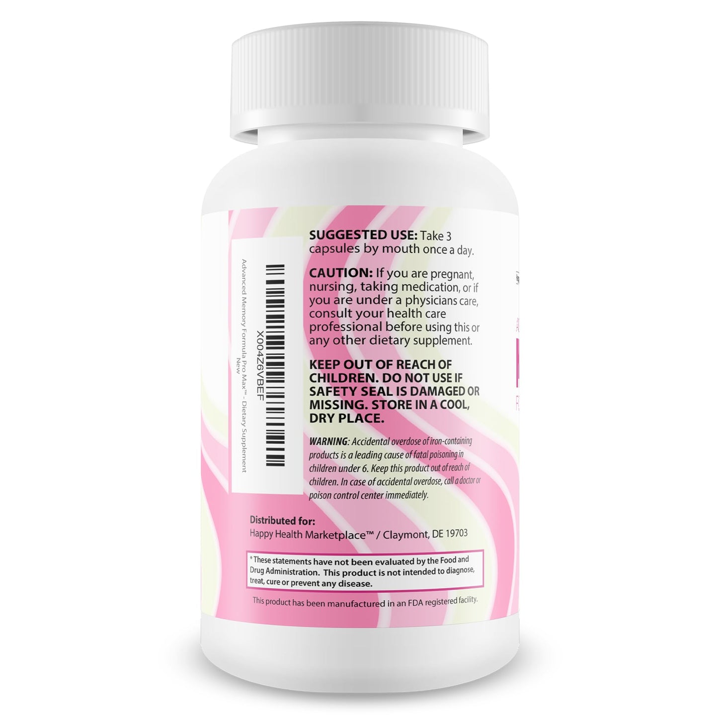 Happy Health Marketplace Advanced Memory Formula Pro Max 90 Capsules
