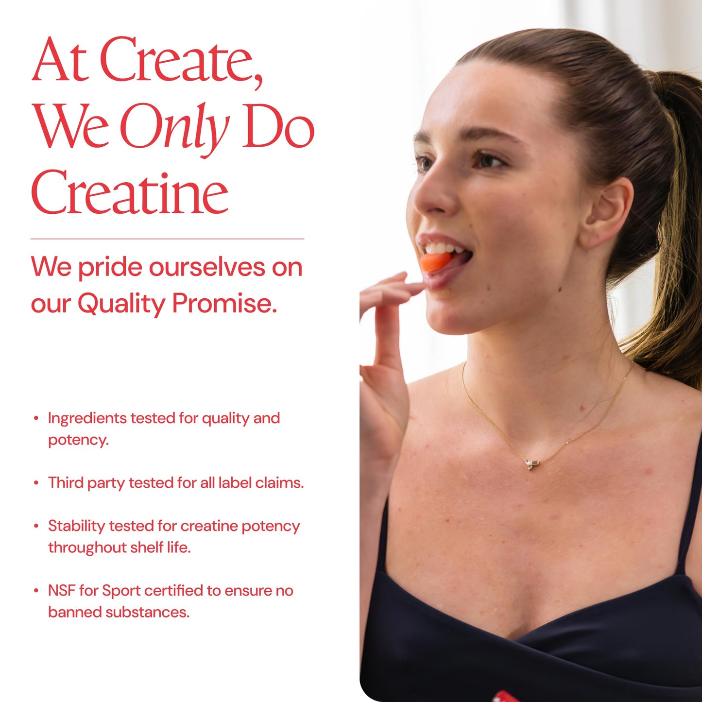 Create Creatine Monohydrate Gummies, 90 Count