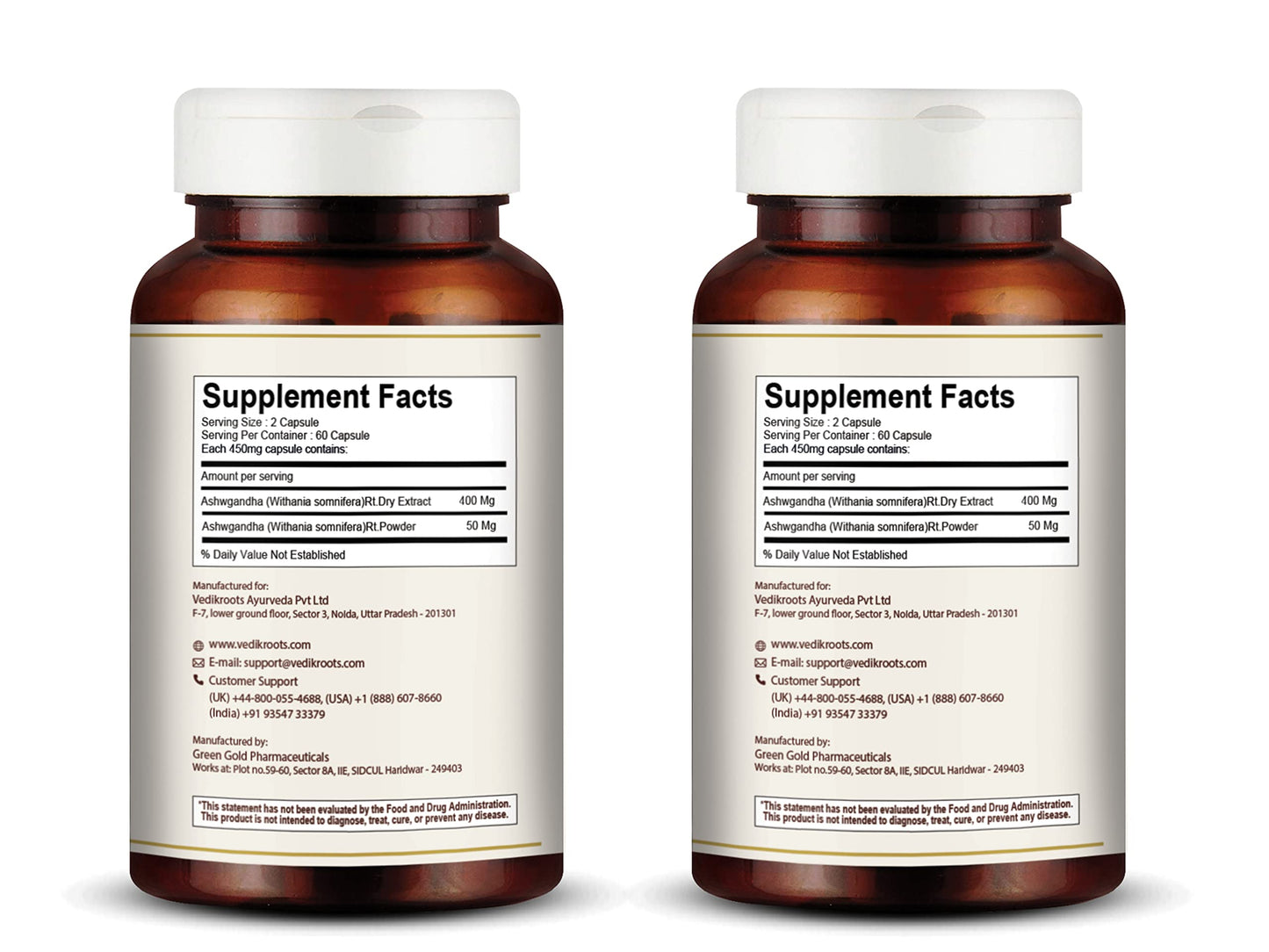 VEDIKROOTS Ashwagandha 1 Capsule