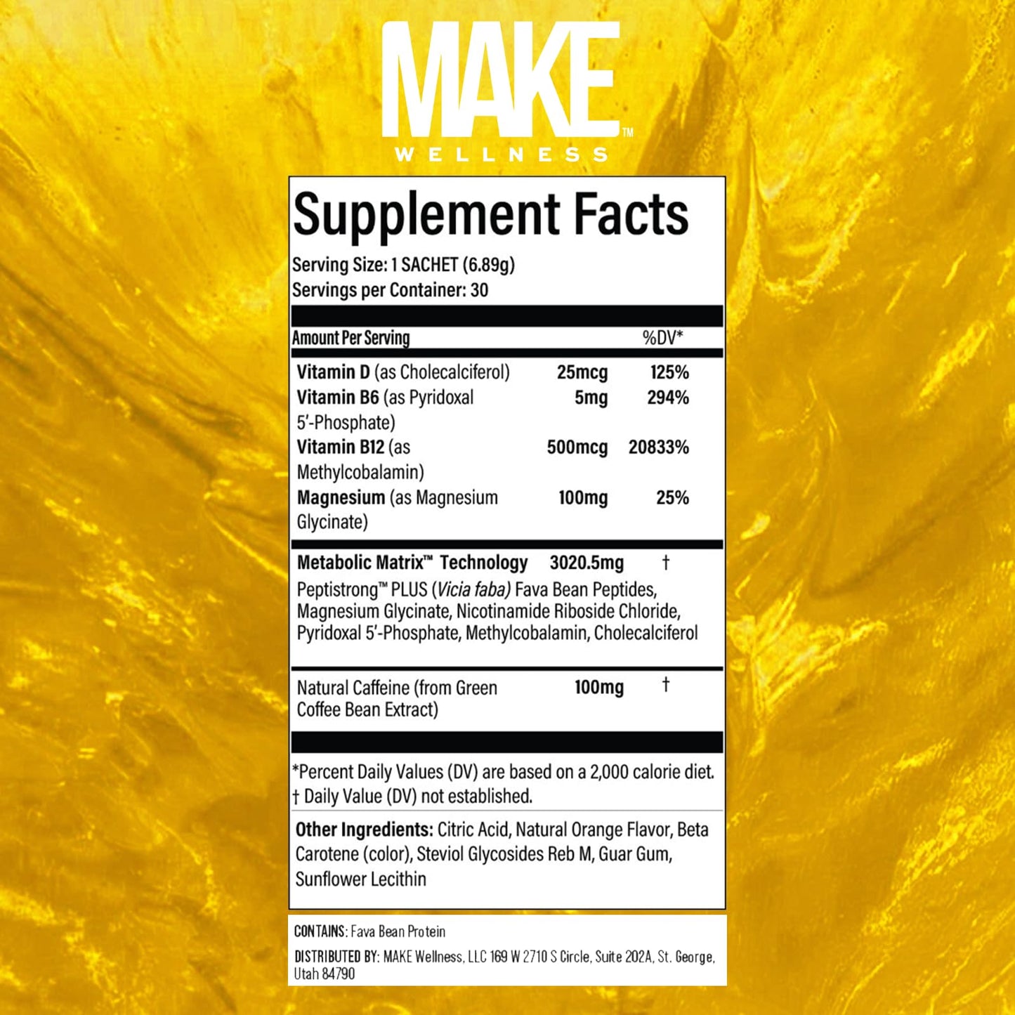 Make Wellness FIT Peptides Powder 7.29 Ounce