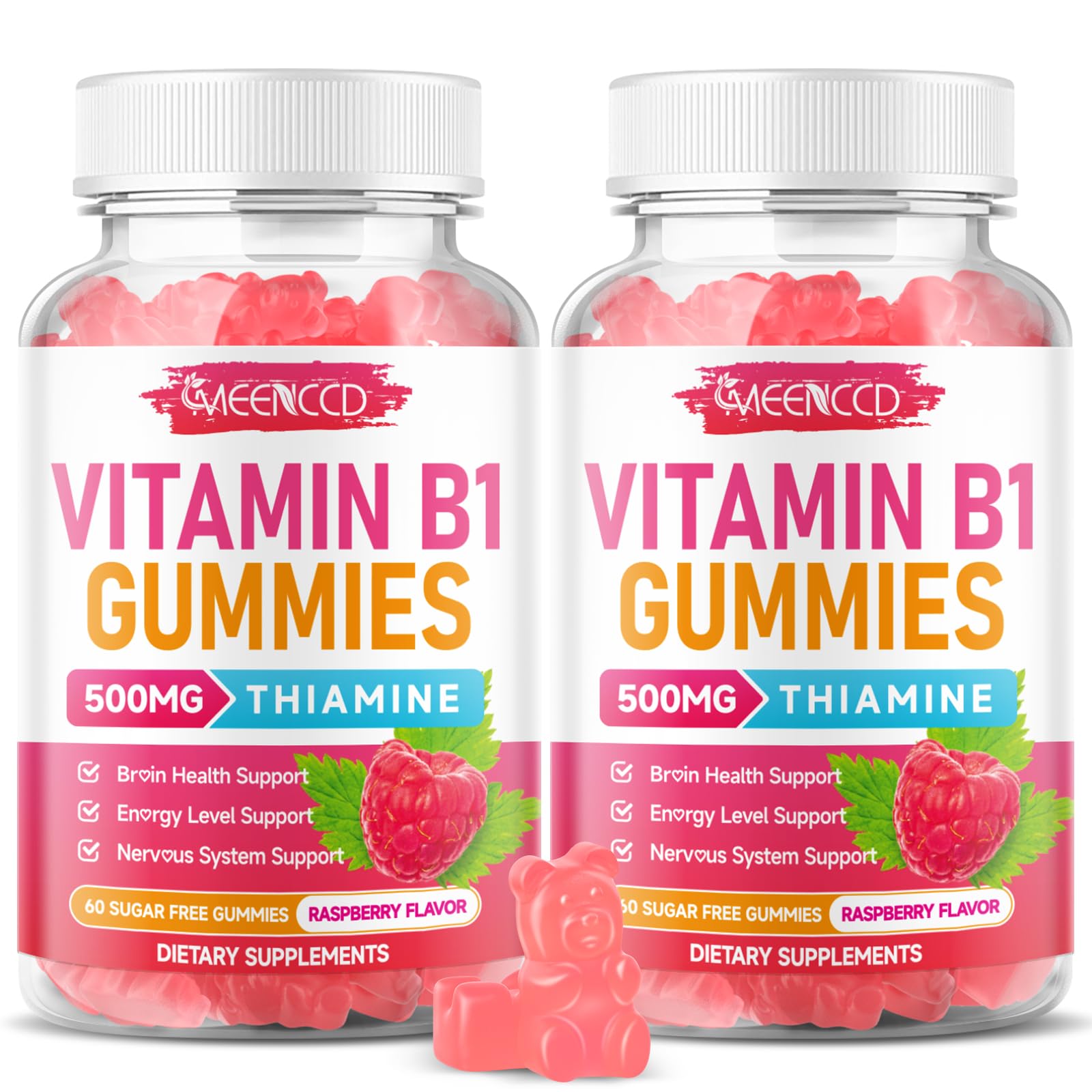 MEENCCD Vitamin B1 Gummies 120 Count