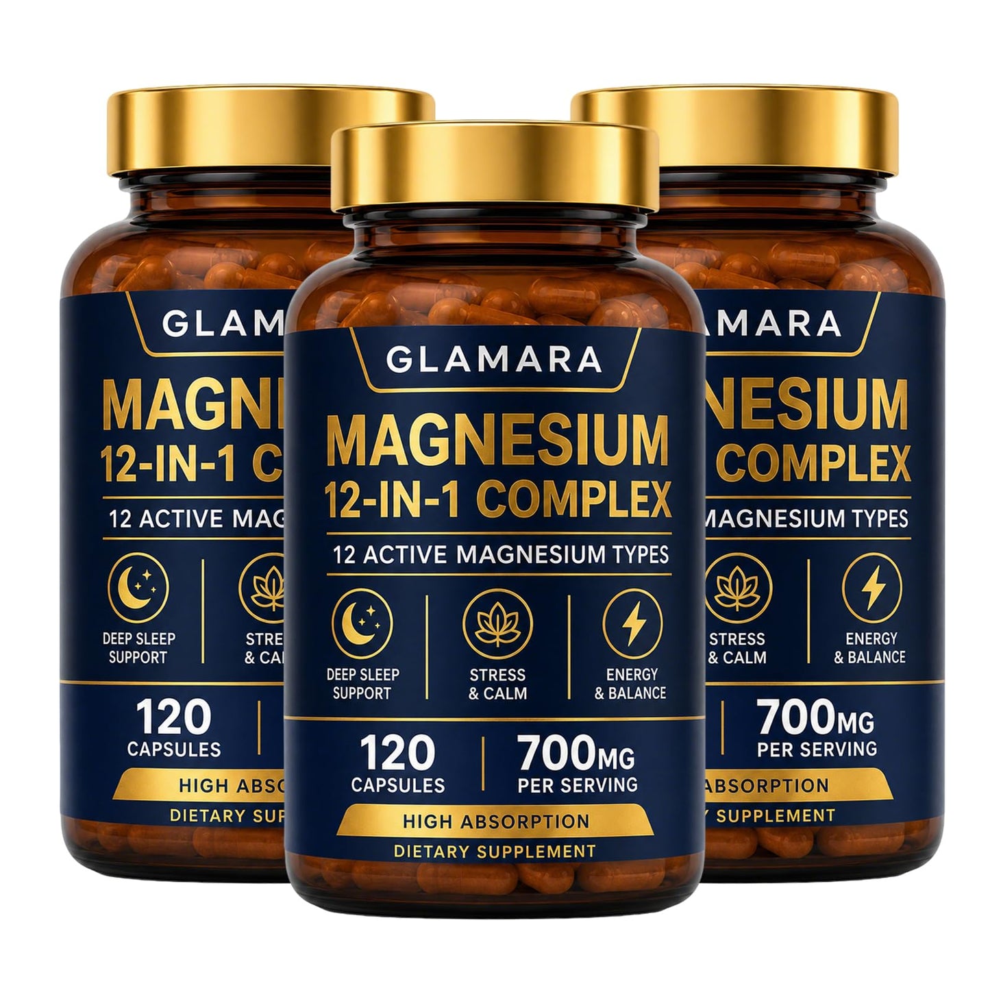 Ikokei Glamara Magnesium 12 in 1 Complex 120 Capsules