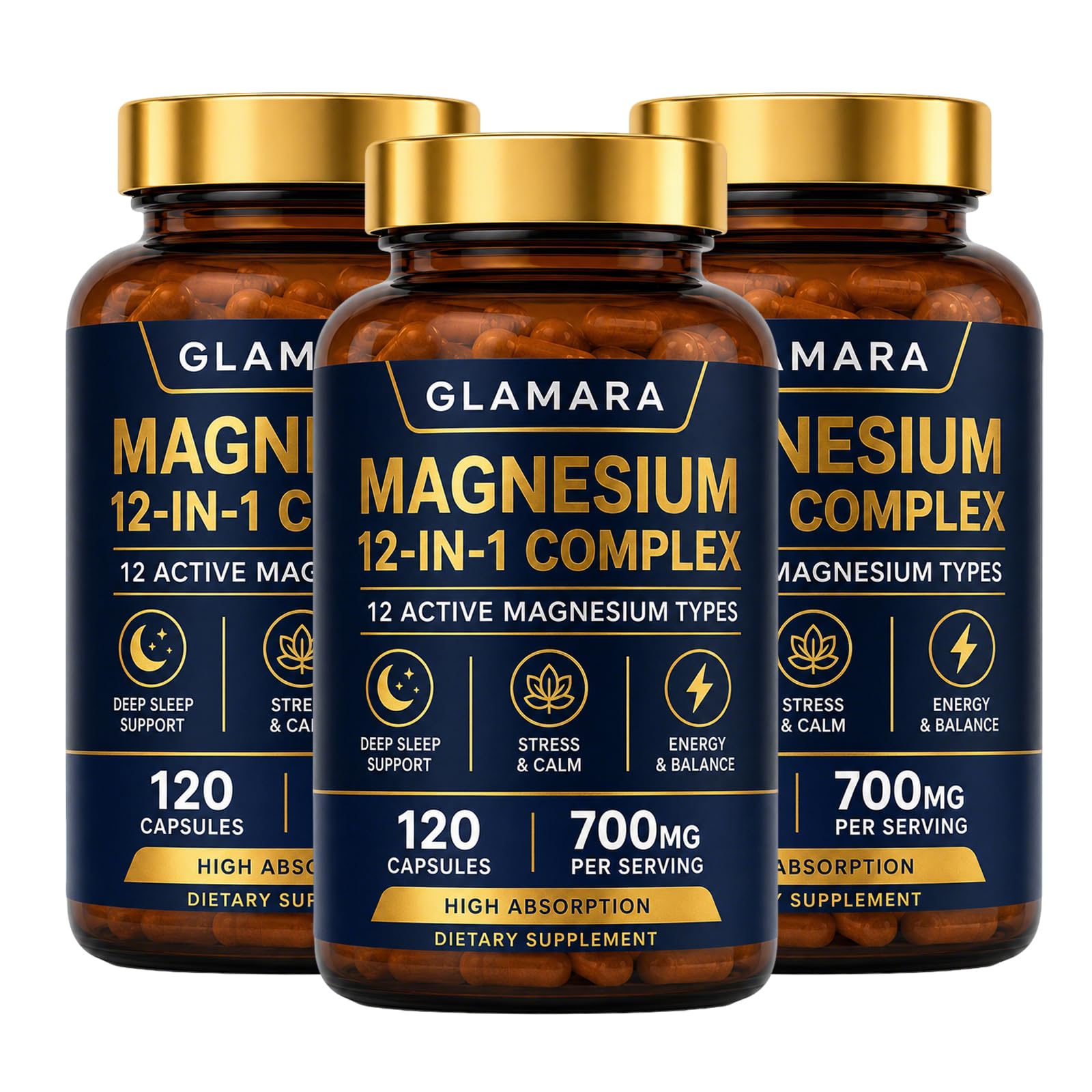 Ikokei Glamara Magnesium 12 in 1 Complex 120 Capsules