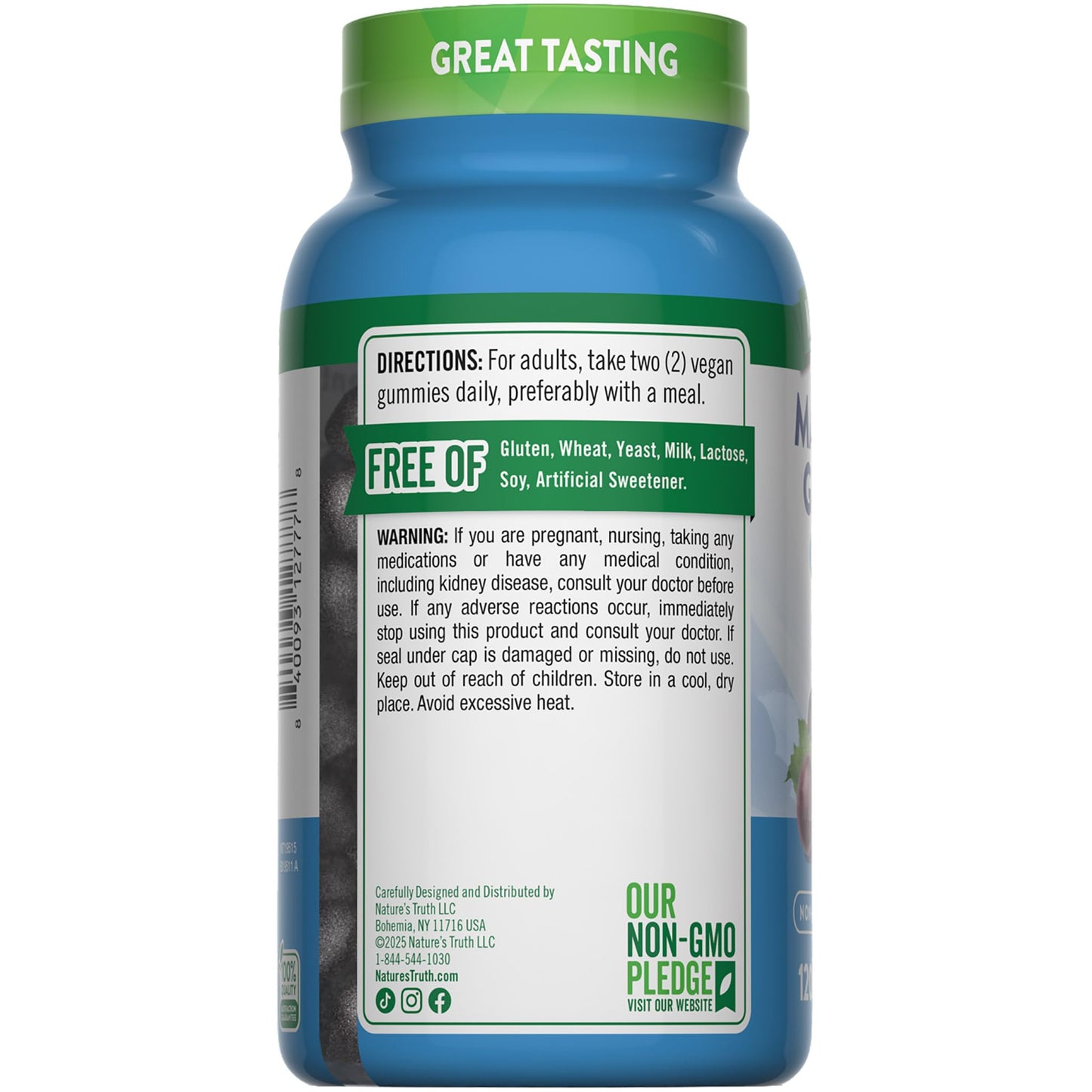 Nature's Truth Magnesium Glycinate Gummies 200mg 120 Count