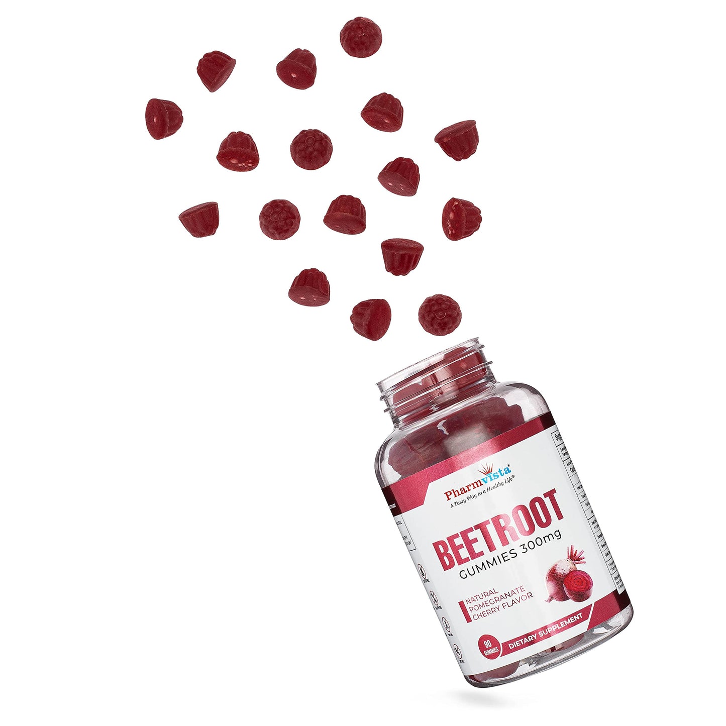 Pharmvista Beetroot Gummies 300mg - 90 Count