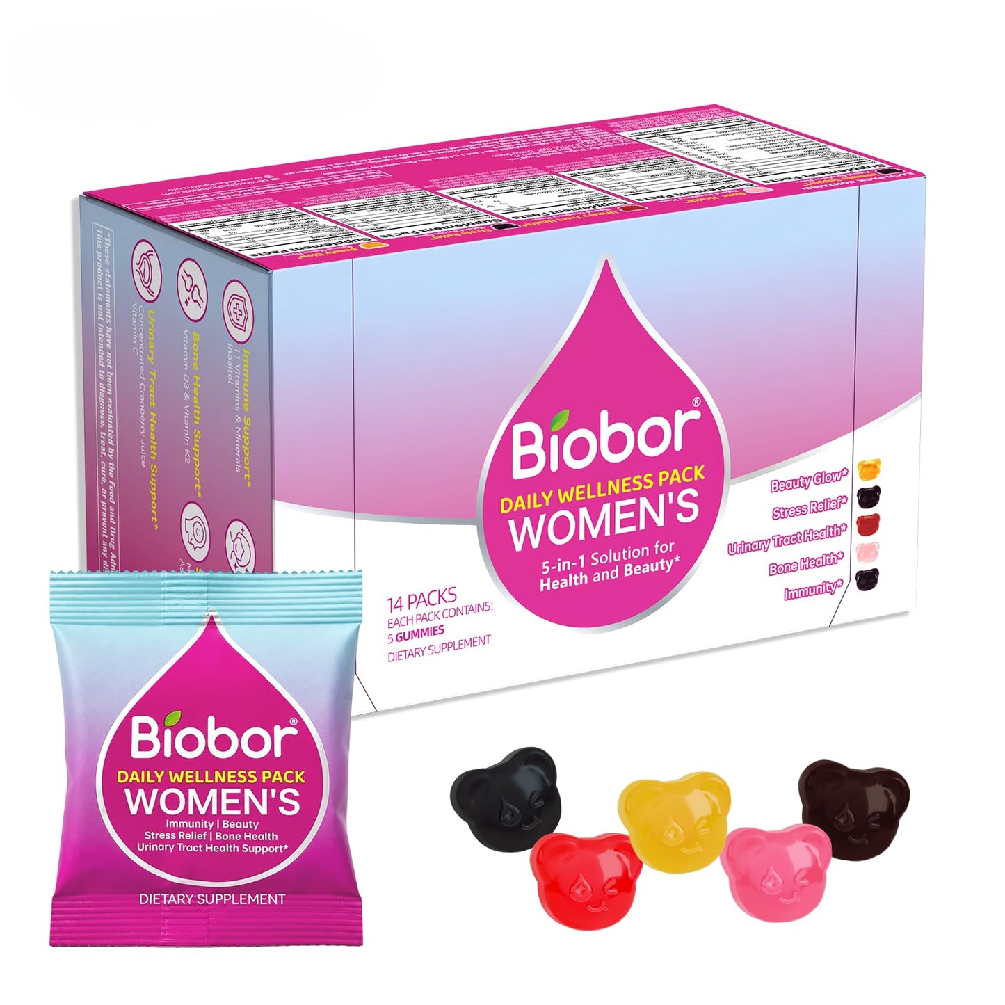 Biobor Women's 30+ Daily Multivitamin Gummy 70 Count