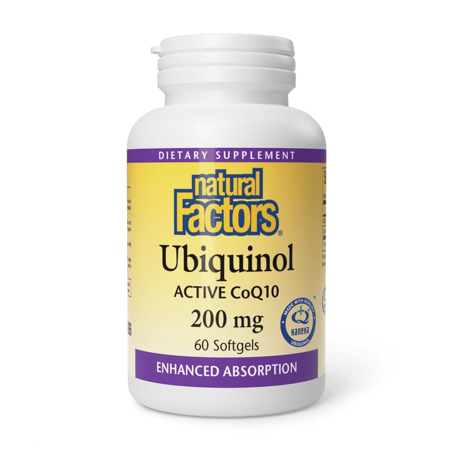 Natural Factors Ubiquinol 200 mg Softgel 60 Count