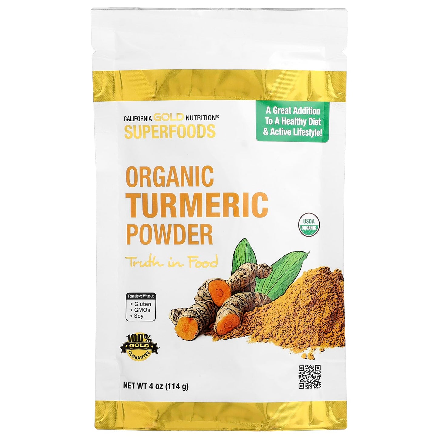 California Gold Nutrition Organic Turmeric Powder 4 oz