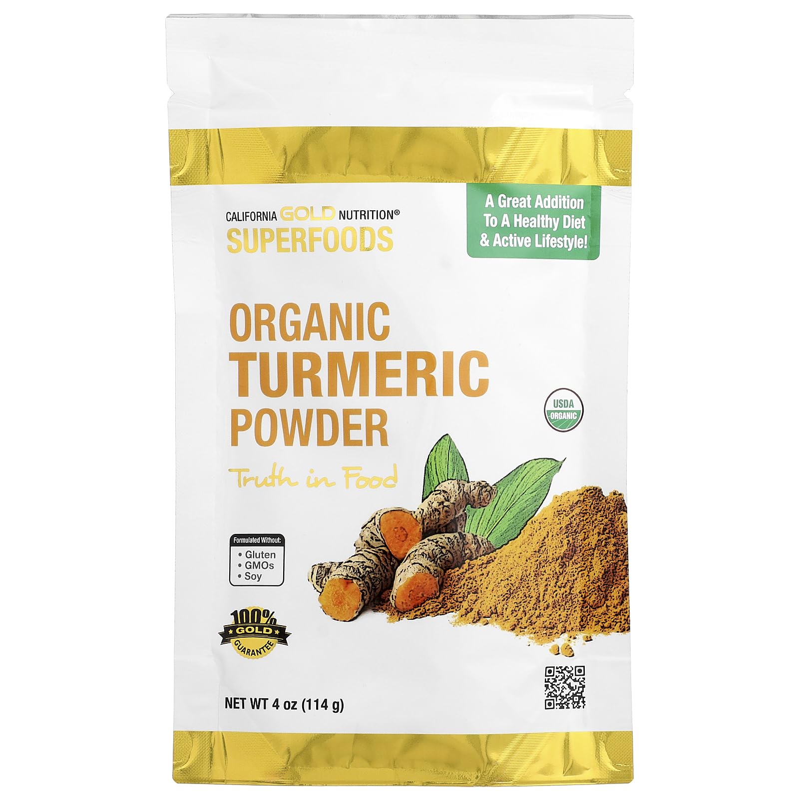 California Gold Nutrition Organic Turmeric Powder 4 oz