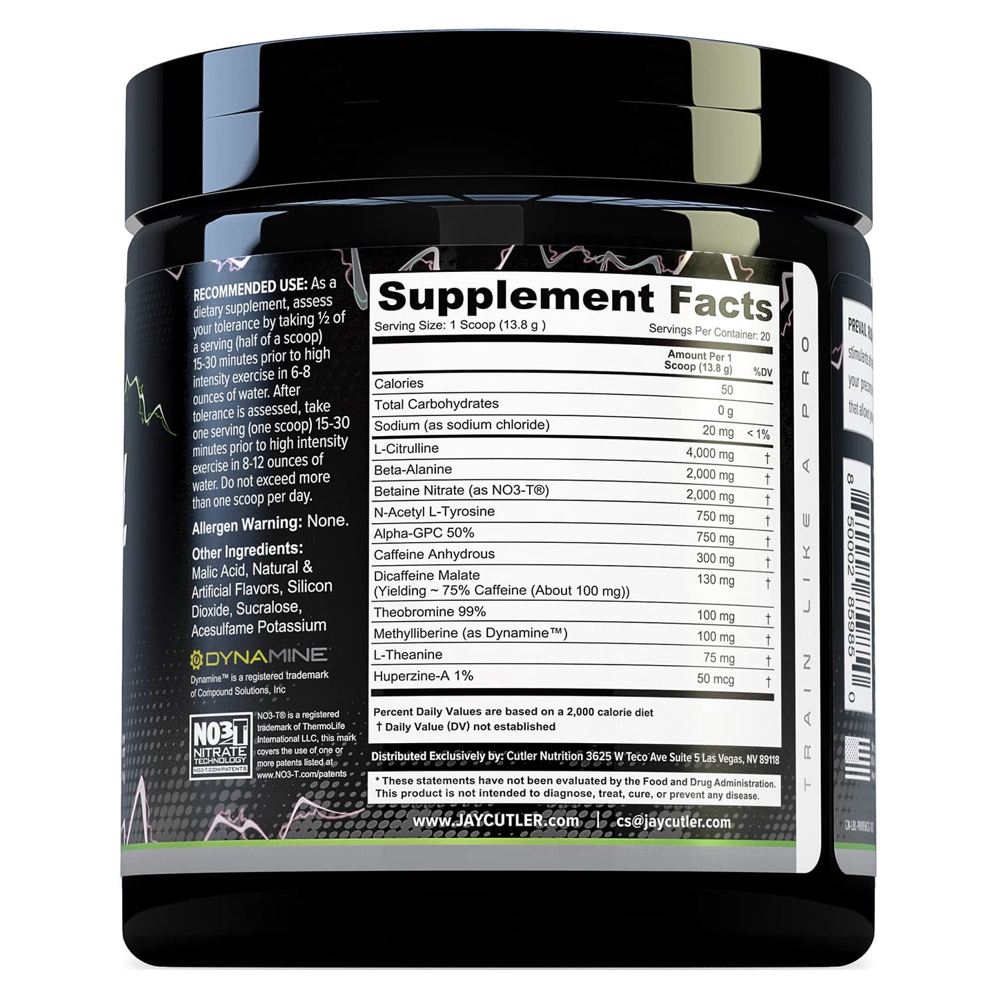 Cutler Nutrition Prevail Rush Preworkout Powder 9.74 oz
