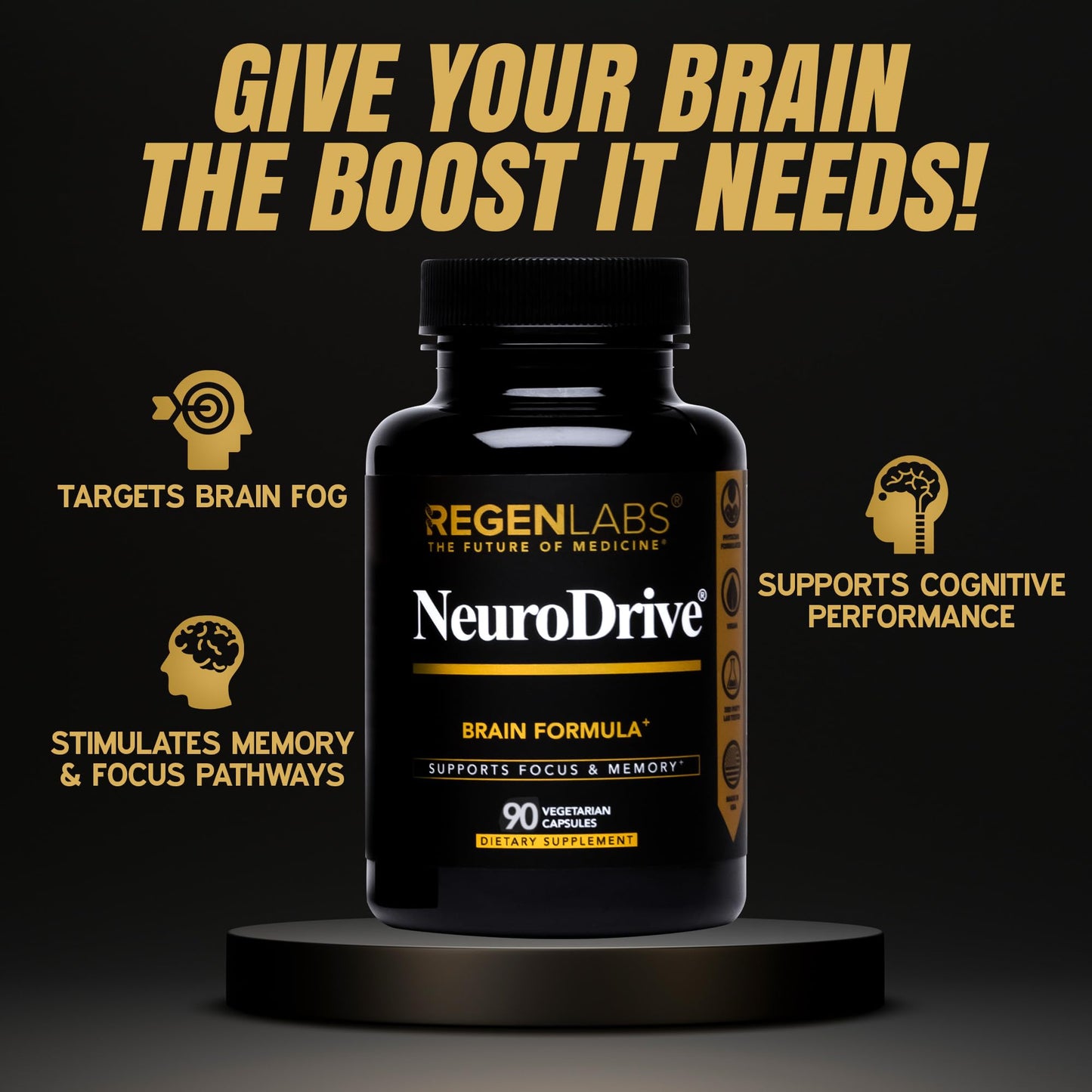 Regen Labs NeuroDrive Memory & Focus Supplement Capsule 1 Count