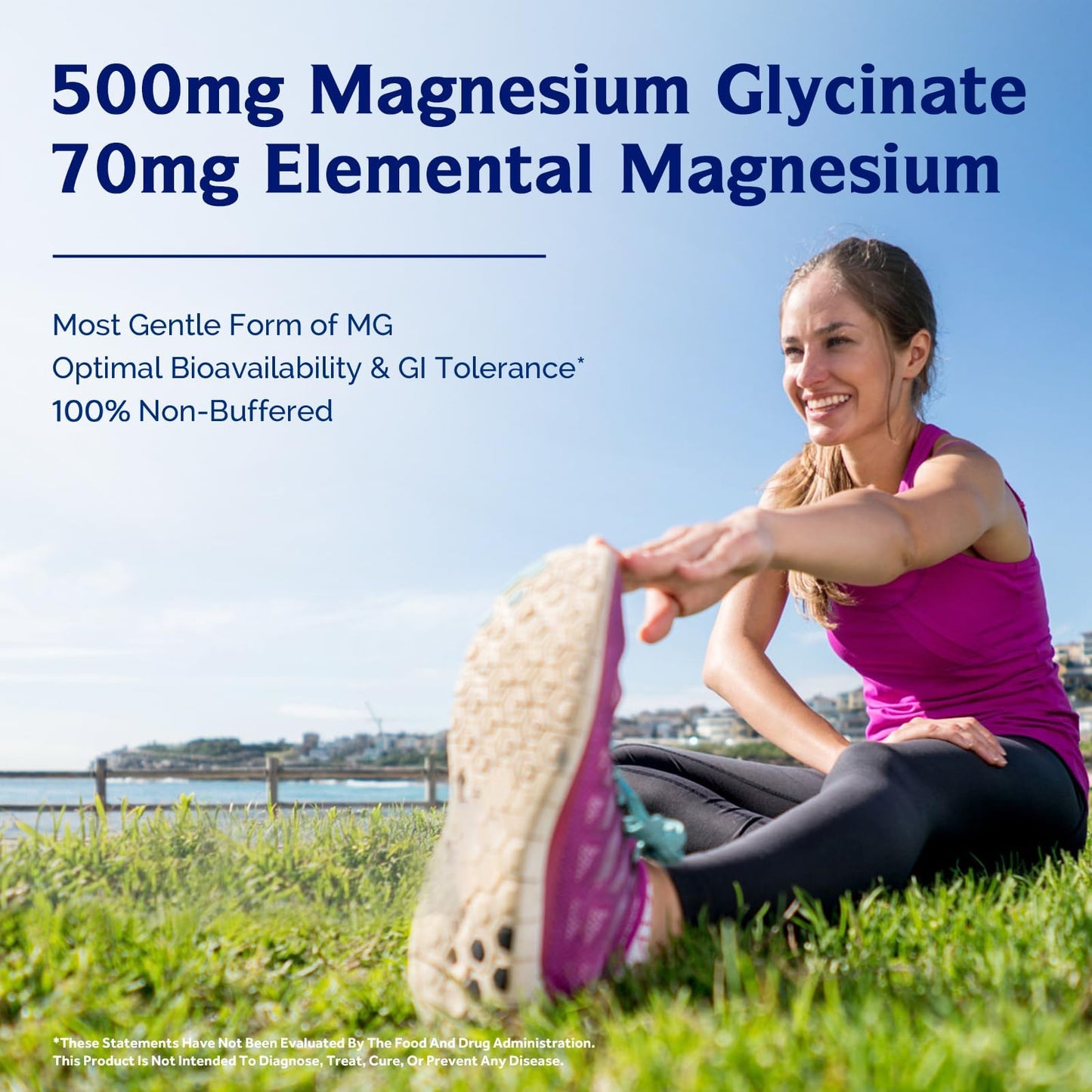 Innate Vitality Magnesium Glycinate 500mg Capsule, 240 Count